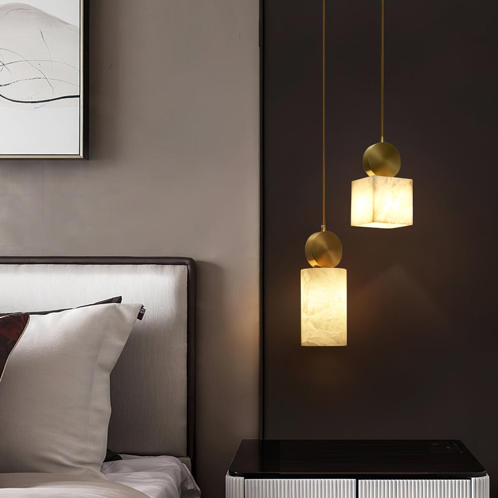 Etruscan Aabaster Pendant Light - Lumpaz