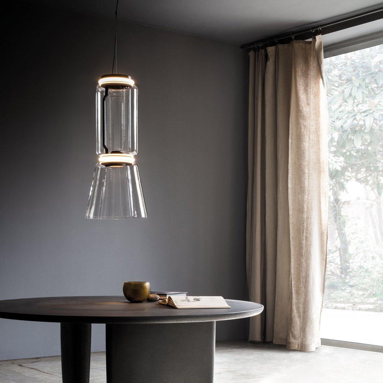 Cylindrical Glass Pendant Light - Lumpaz