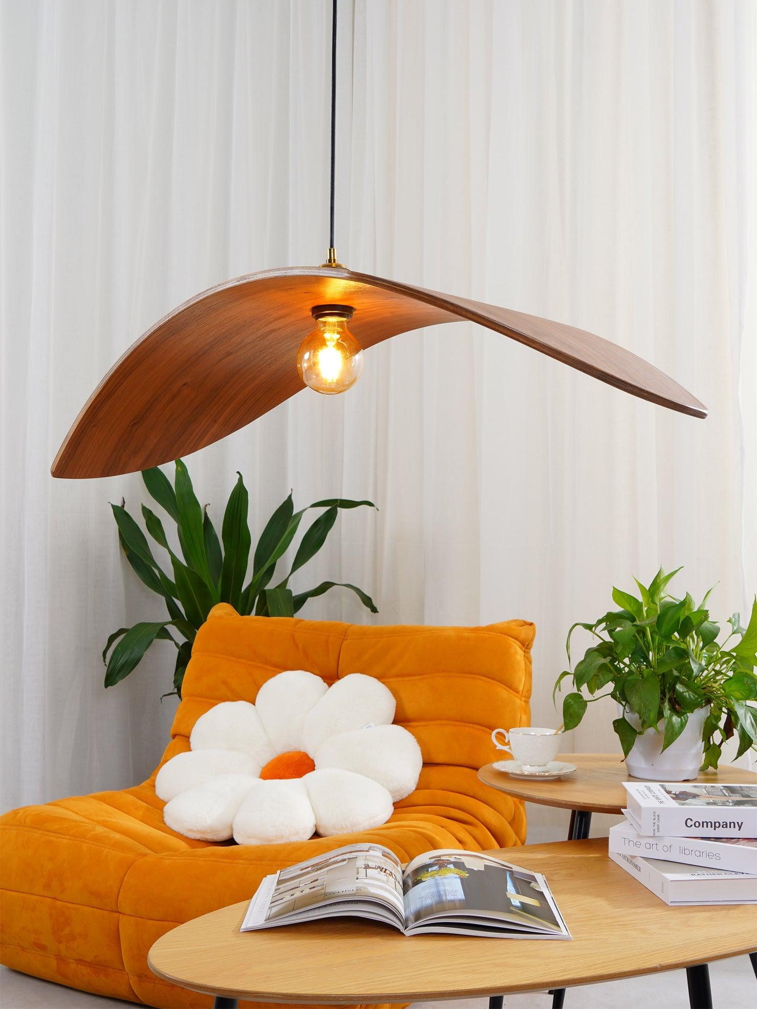 Curve Wooden Pendant Lamp - Lumpaz