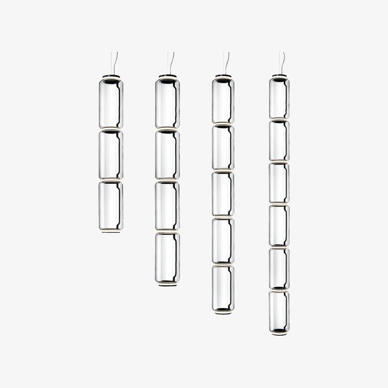 Cylindrical Glass Pendant Light - Lumpaz