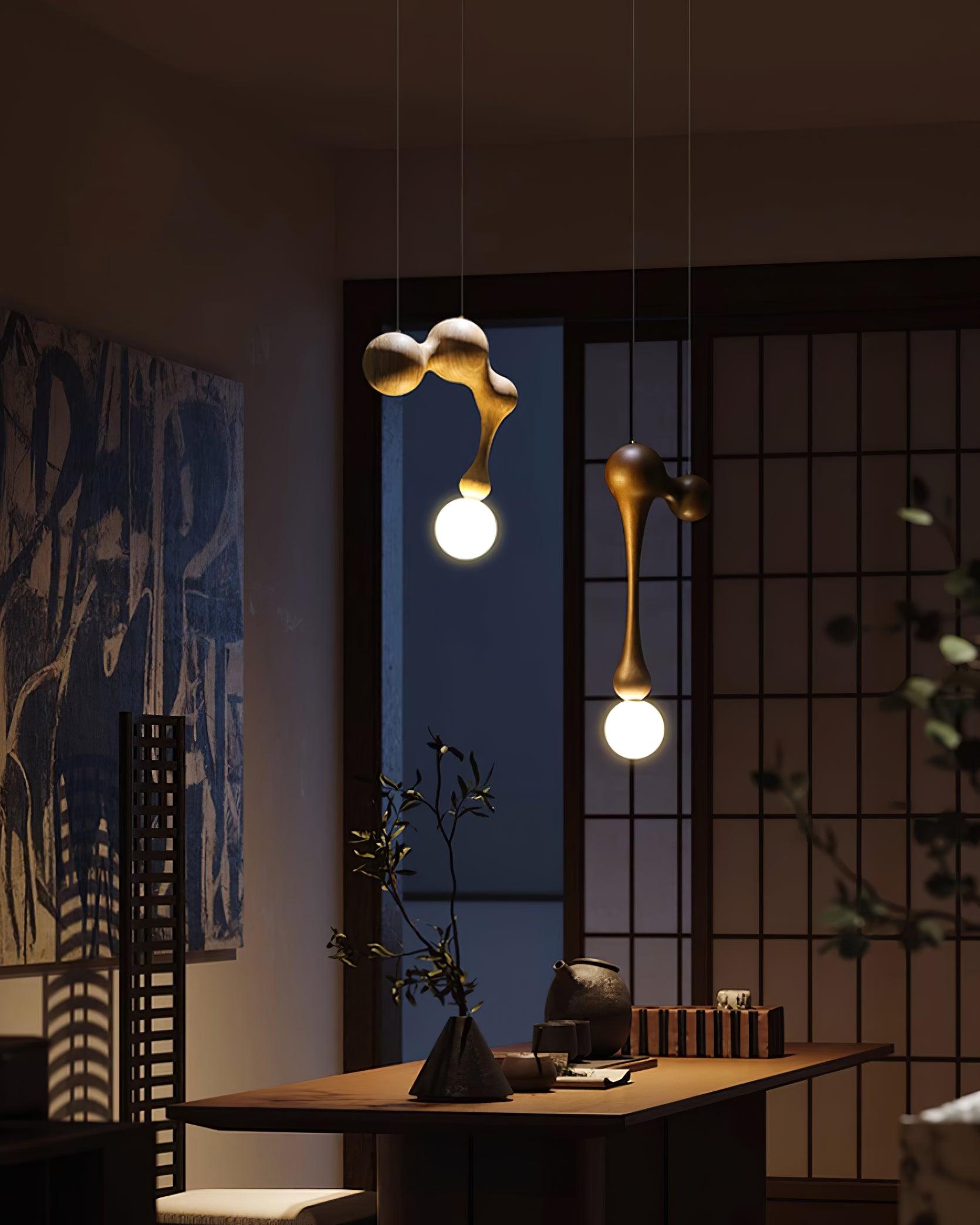 Jenna Wooden Pendant Lamp - Lumpaz