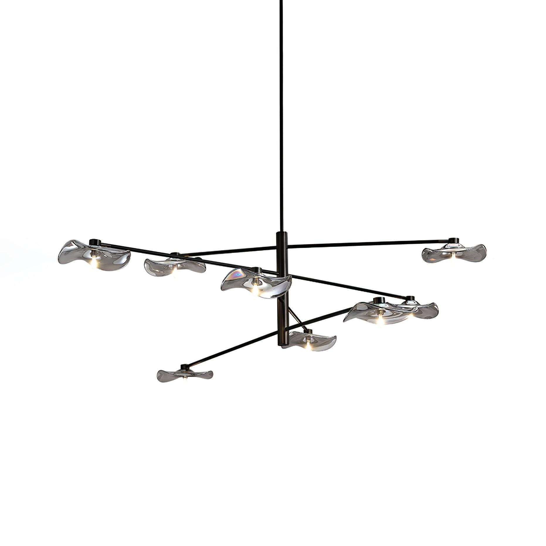 Lotus Leaves Glass Chandelier - Lumpaz