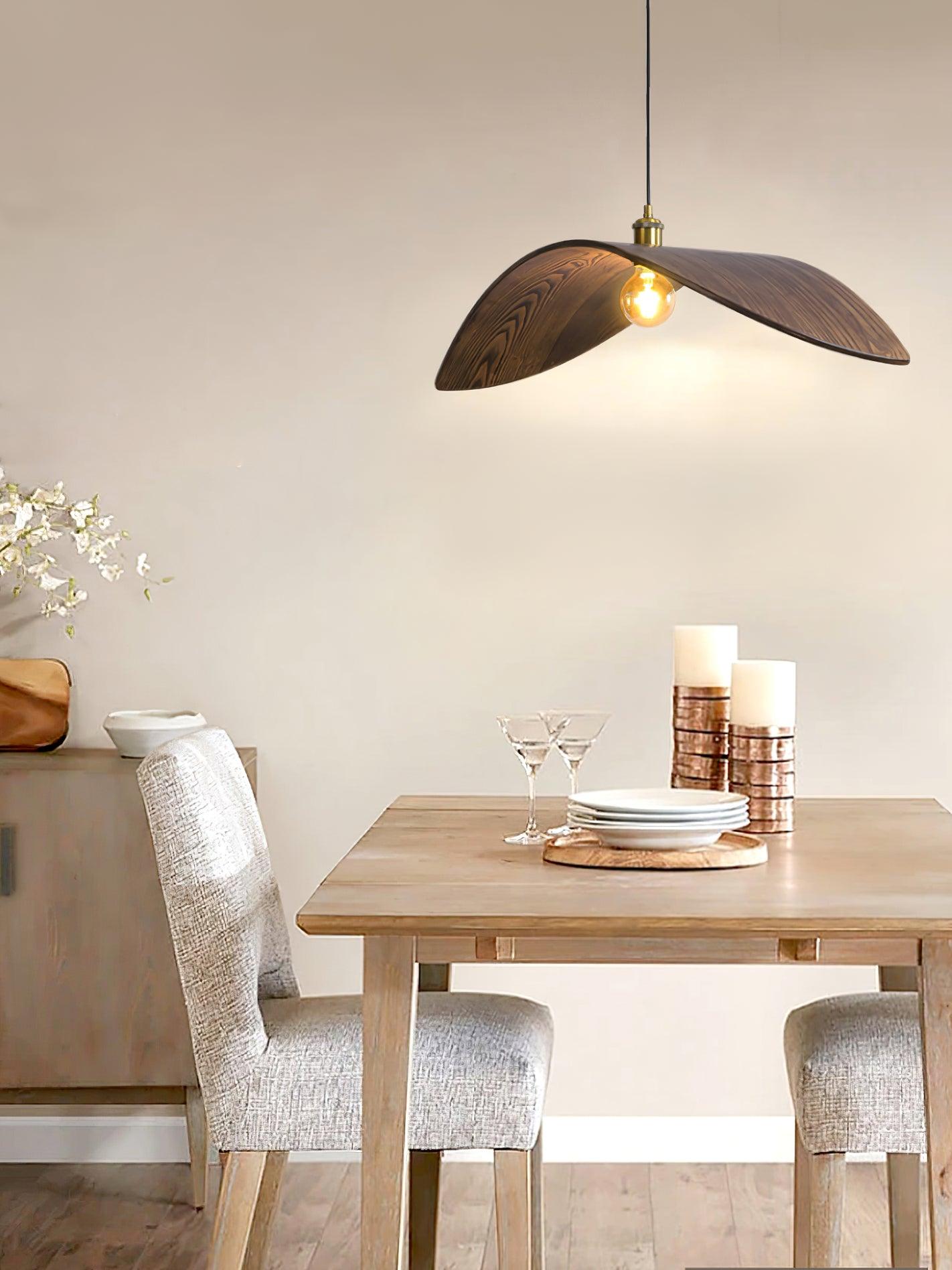 Curve Wooden Pendant Lamp - Lumpaz