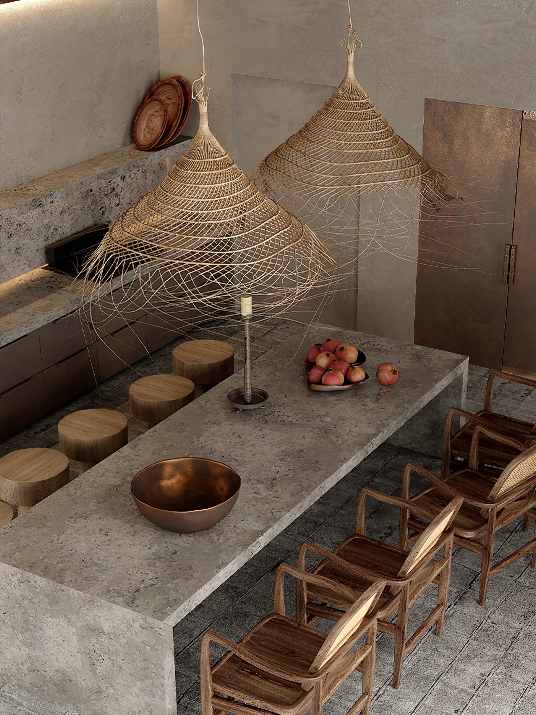 Hues Wicker Pendant Lamp - Lumpaz
