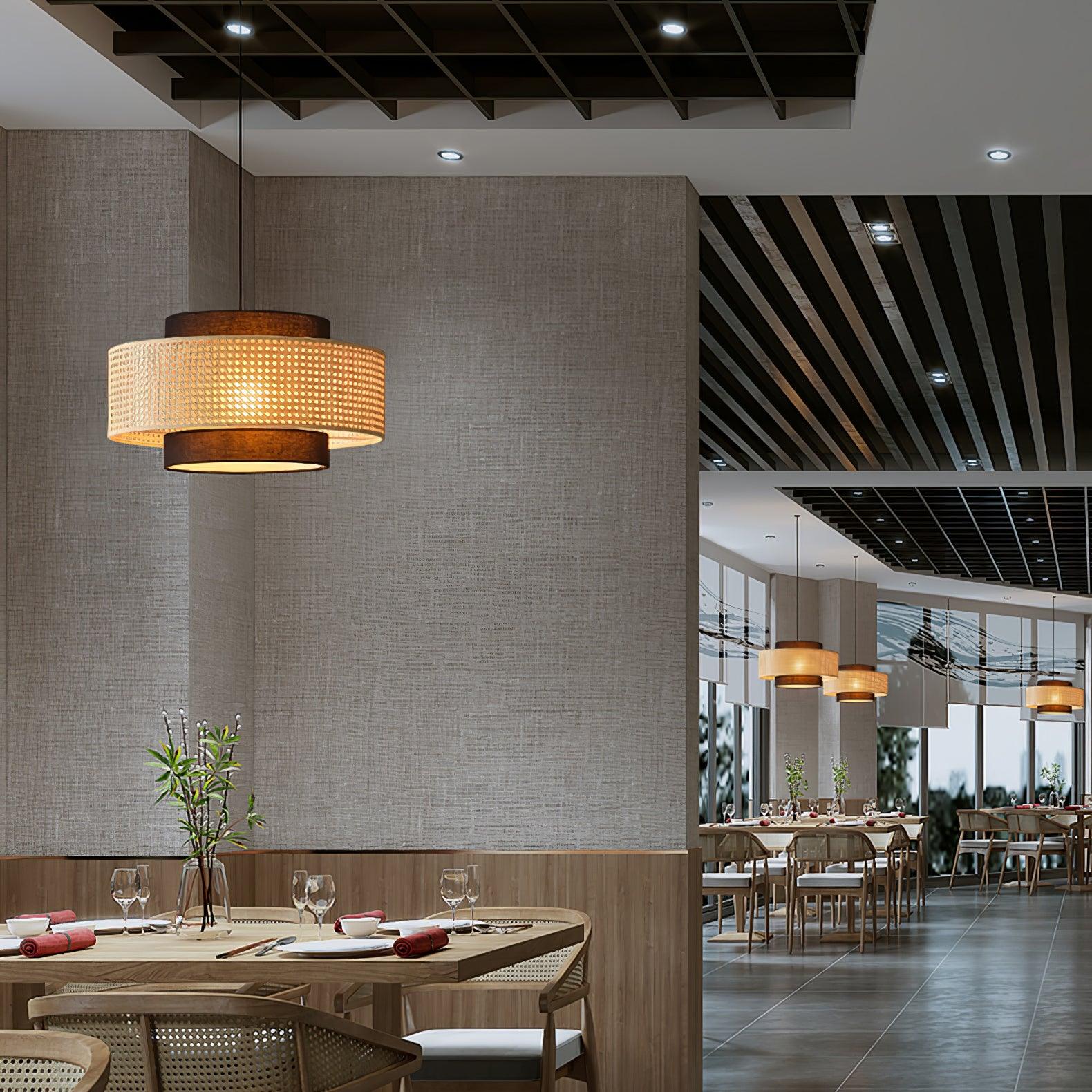 Drum Shade Pendant Light - Lumpaz