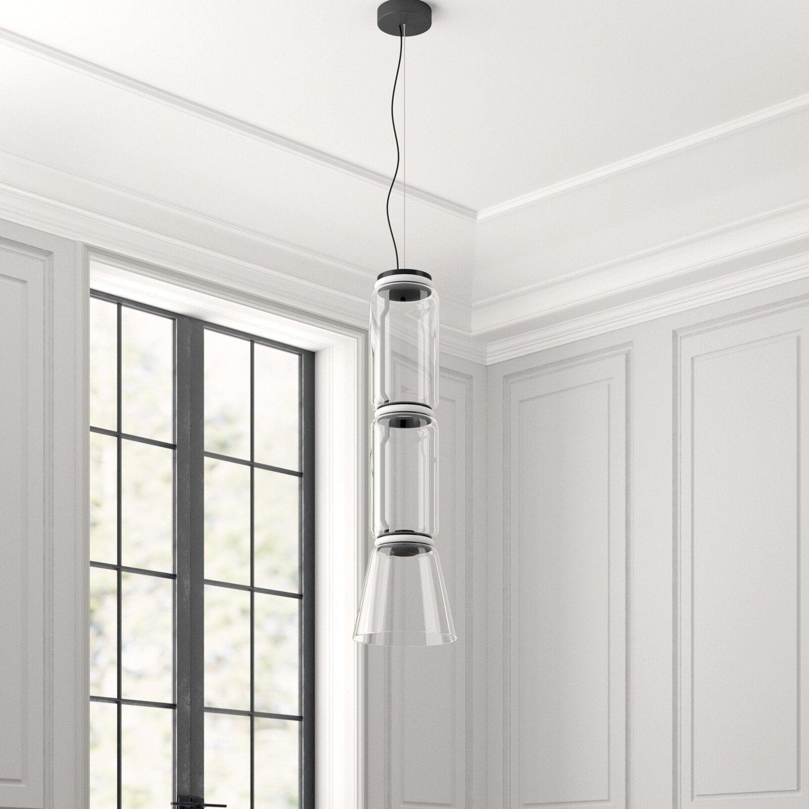 Cylindrical Glass Pendant Light - Lumpaz