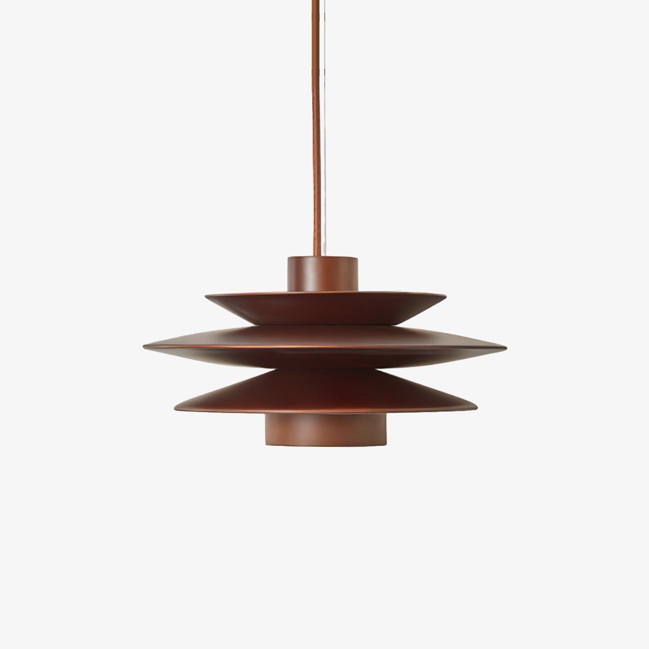 Cascade Wooden Disc Pendant Lamp - Lumpaz