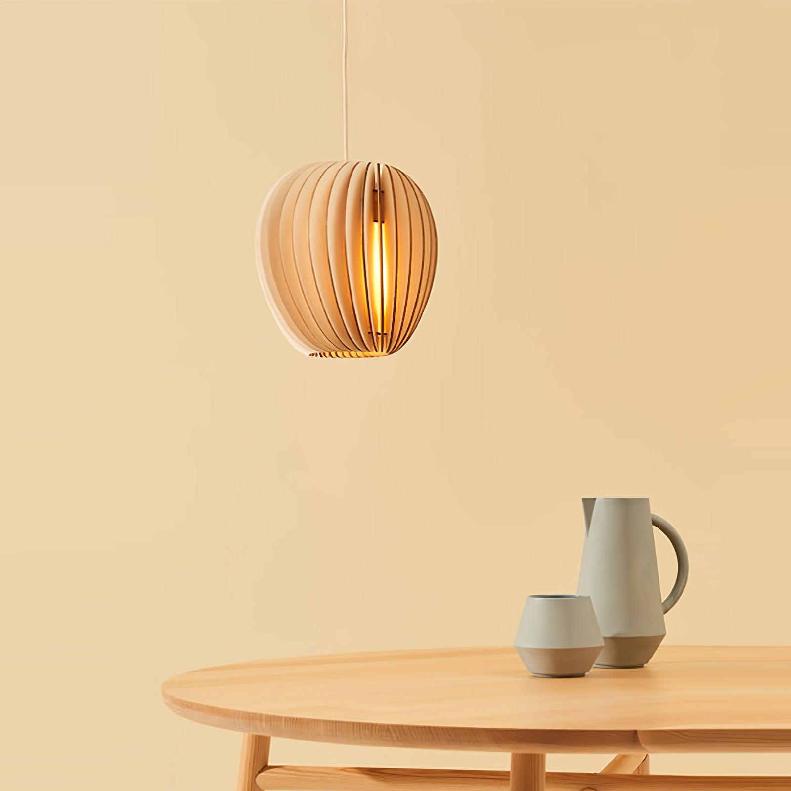 Wooden Orb Pendant Lamp - Lumpaz