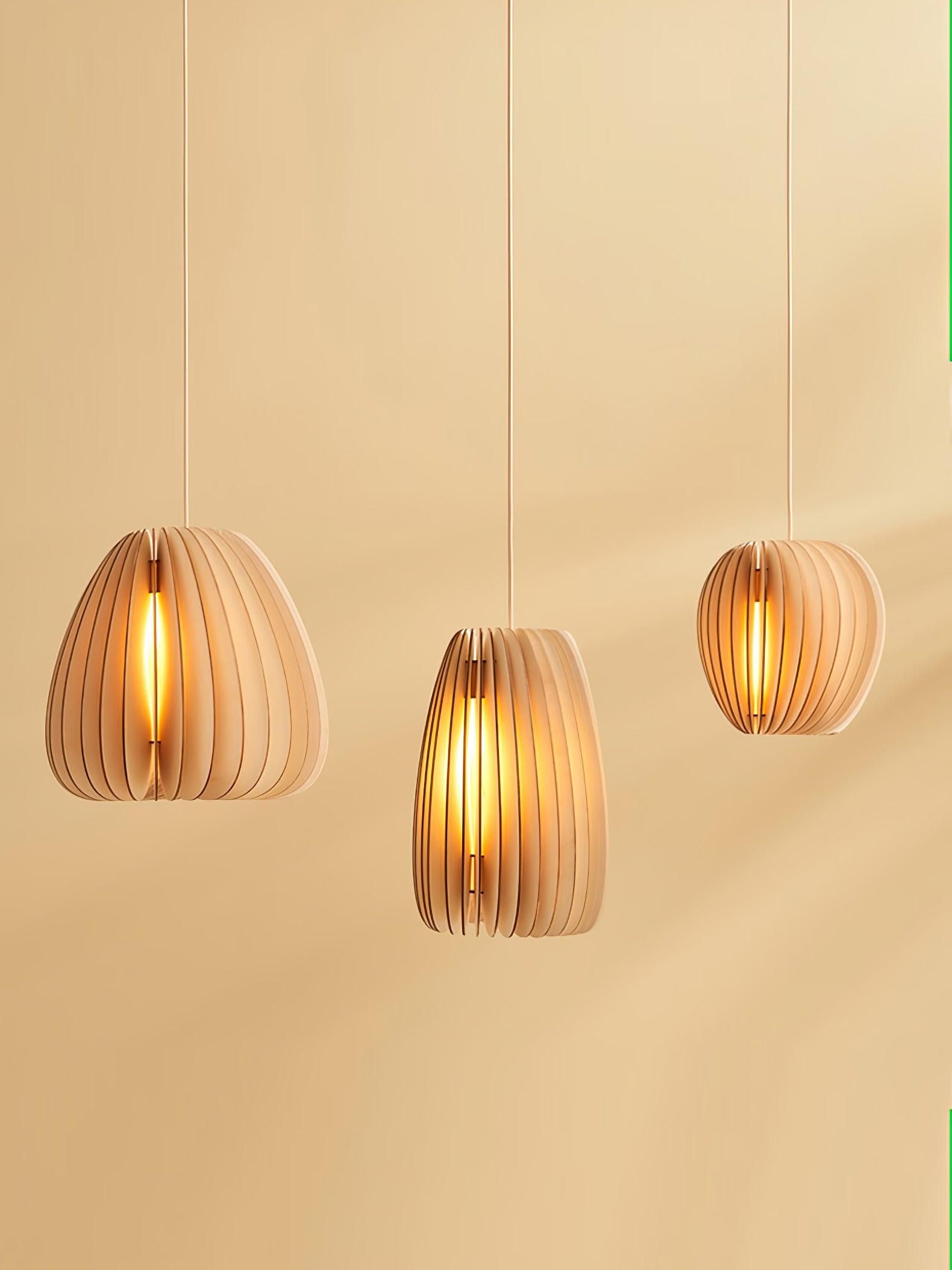 Wooden Orb Pendant Lamp - Lumpaz