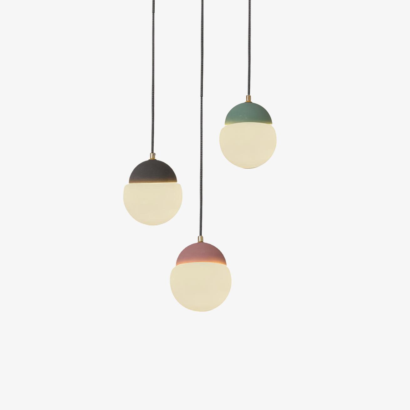 Cement Eclipse Pendant Lamp - Lumpaz