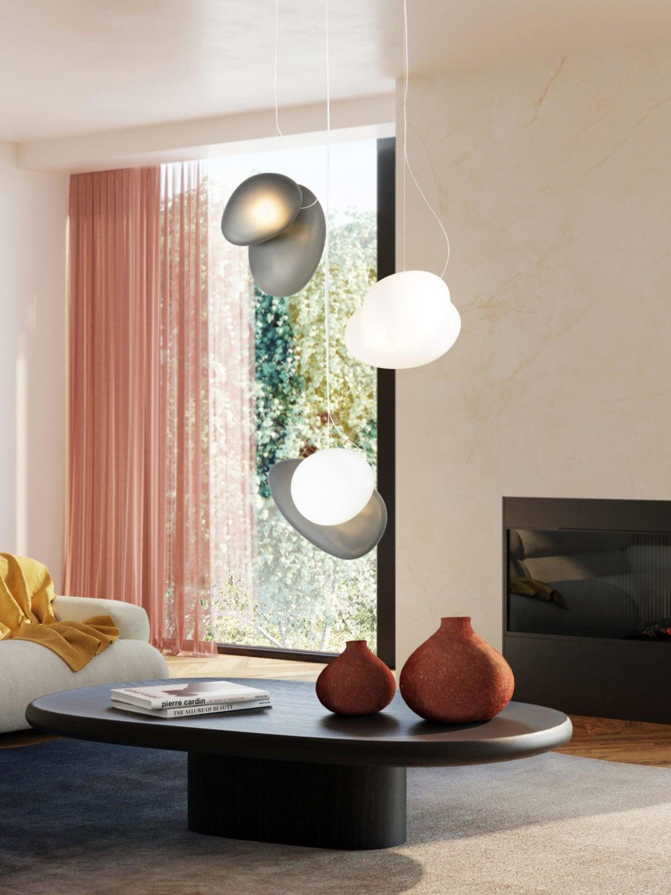Translucent Frosted Glass Pendant Light - Lumpaz