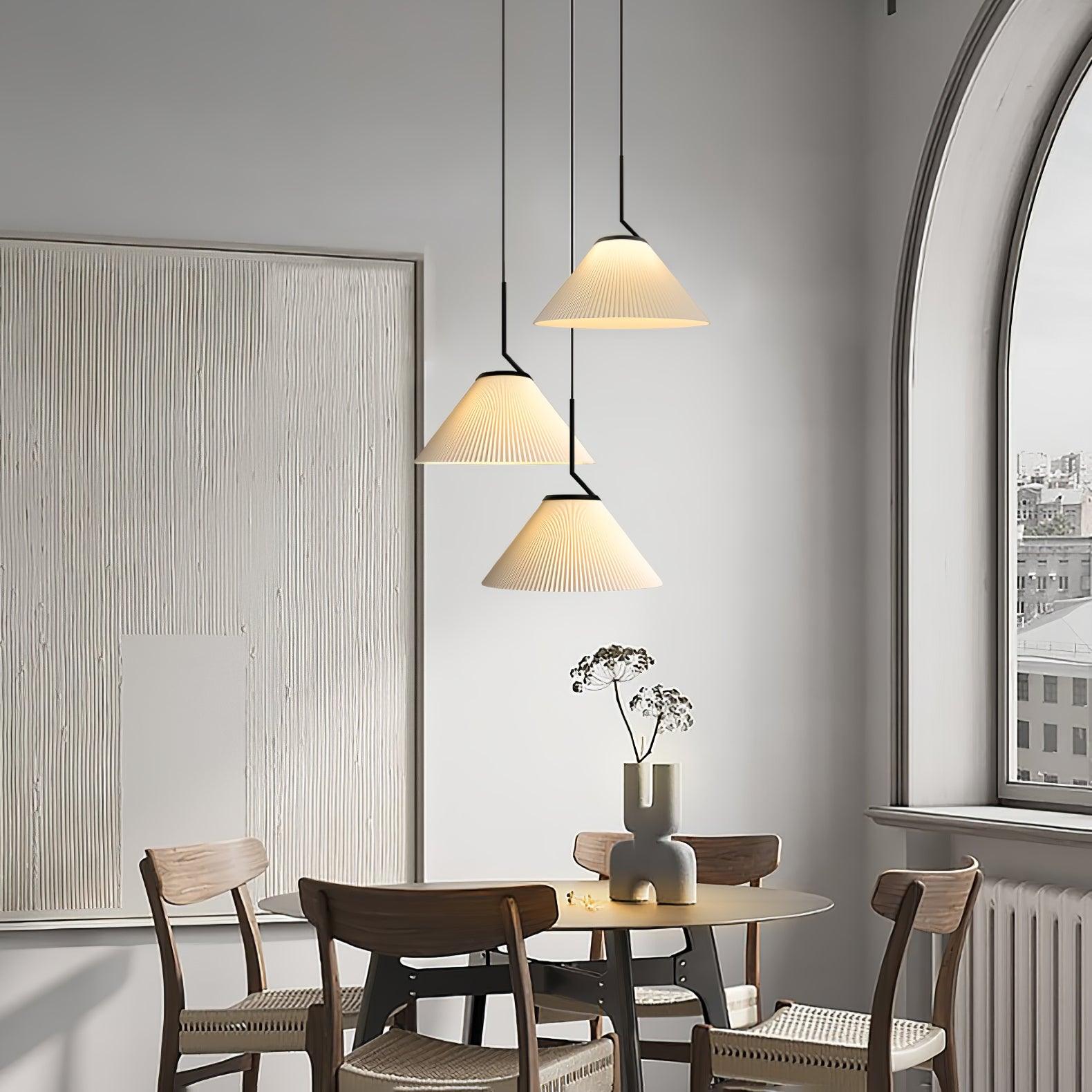 Pleated Skirt Pendant Light - Lumpaz