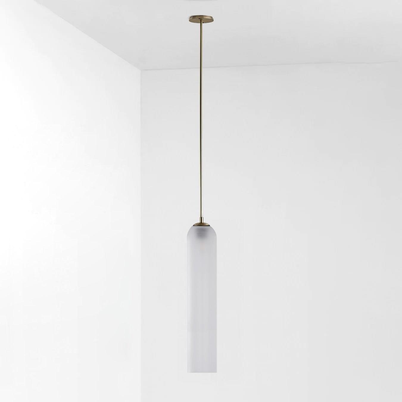 Long Tube Glass Pendant Light - Lumpaz