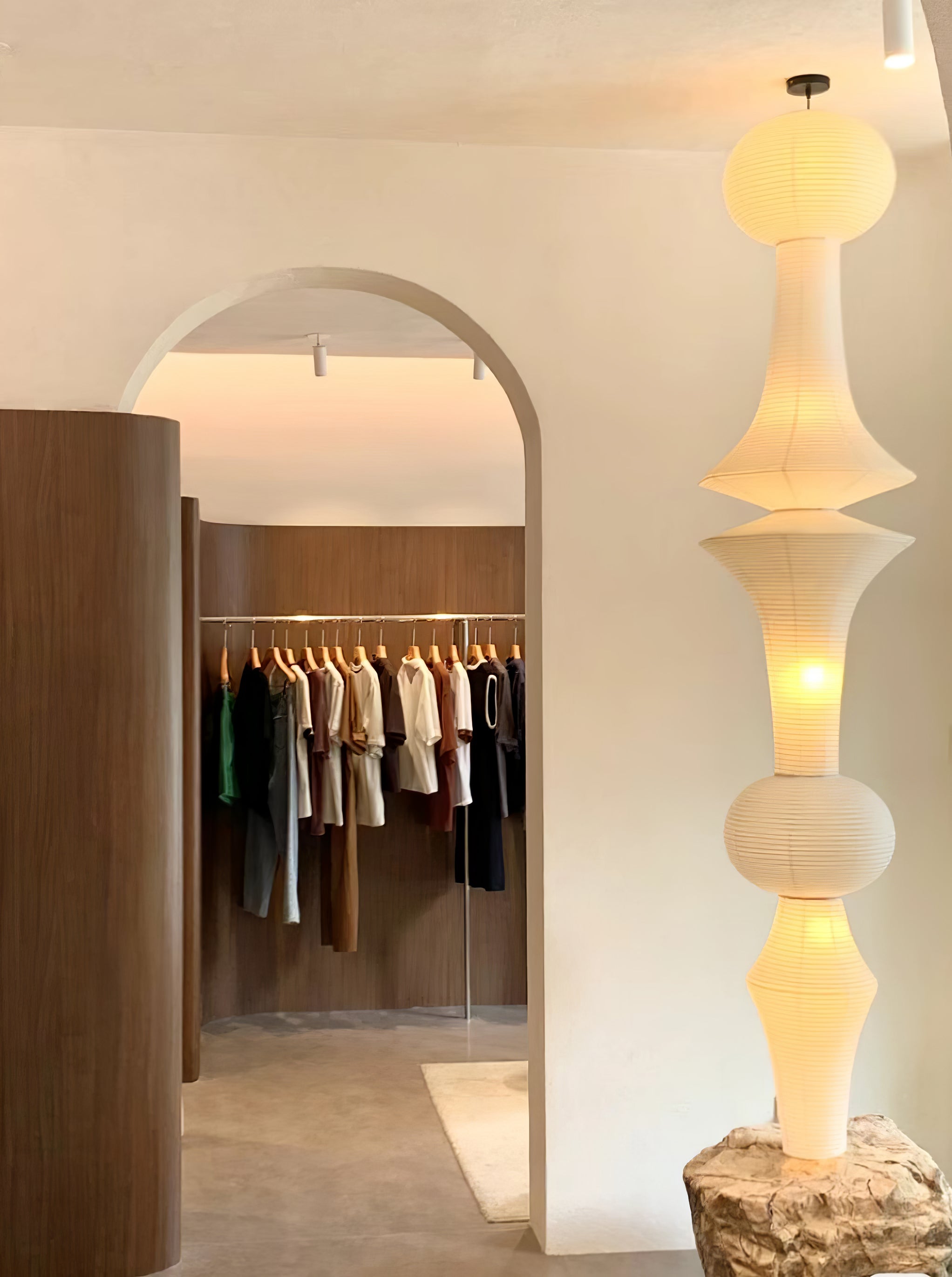 Washi Paper E Pendant Light - Lumpaz