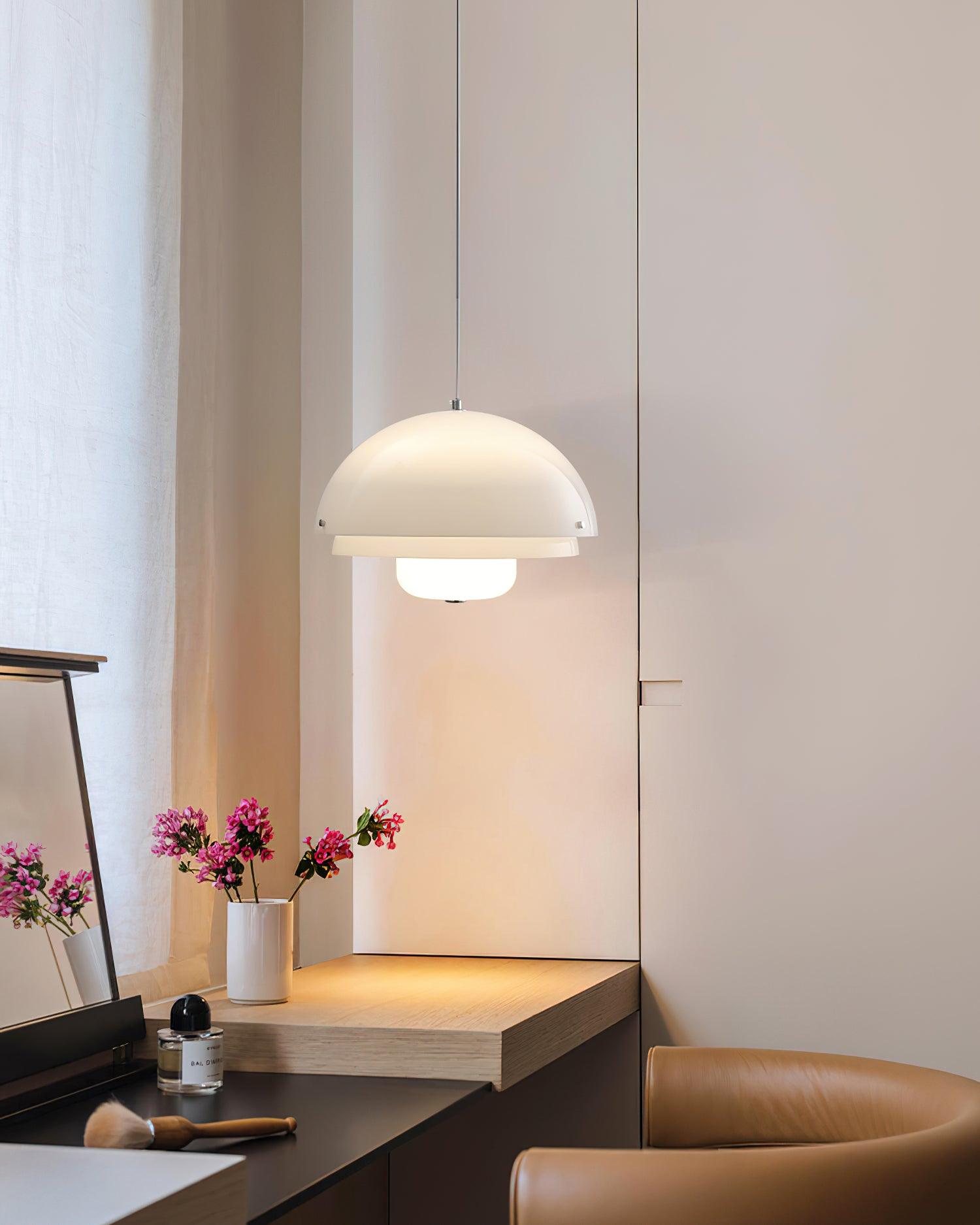 Milk White Layer Pendant Lamp - Lumpaz
