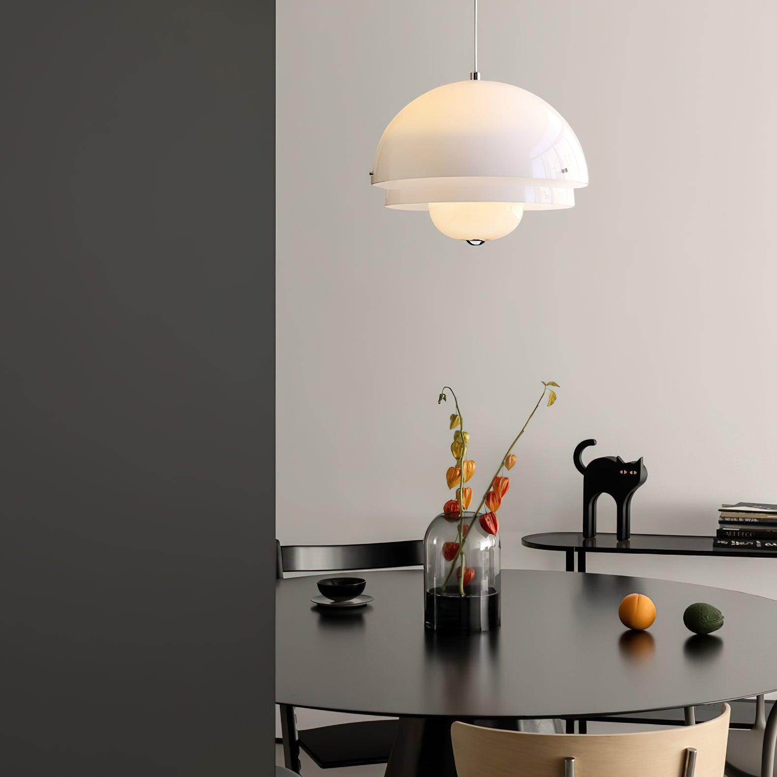 Milk White Layer Pendant Lamp - Lumpaz