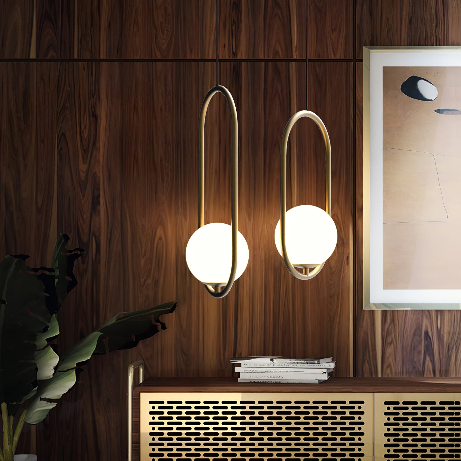 Mila Brass Pendant Light - Lumpaz