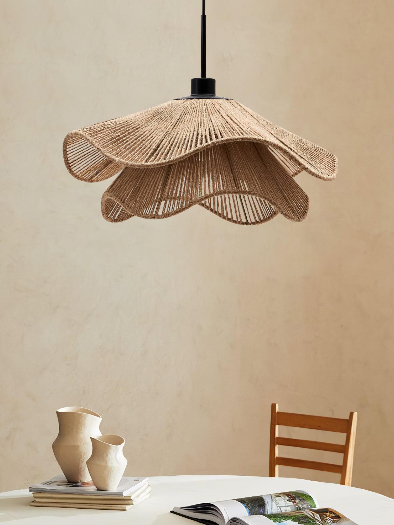 Handmade Straw Hat Pendant Lamp - Lumpaz