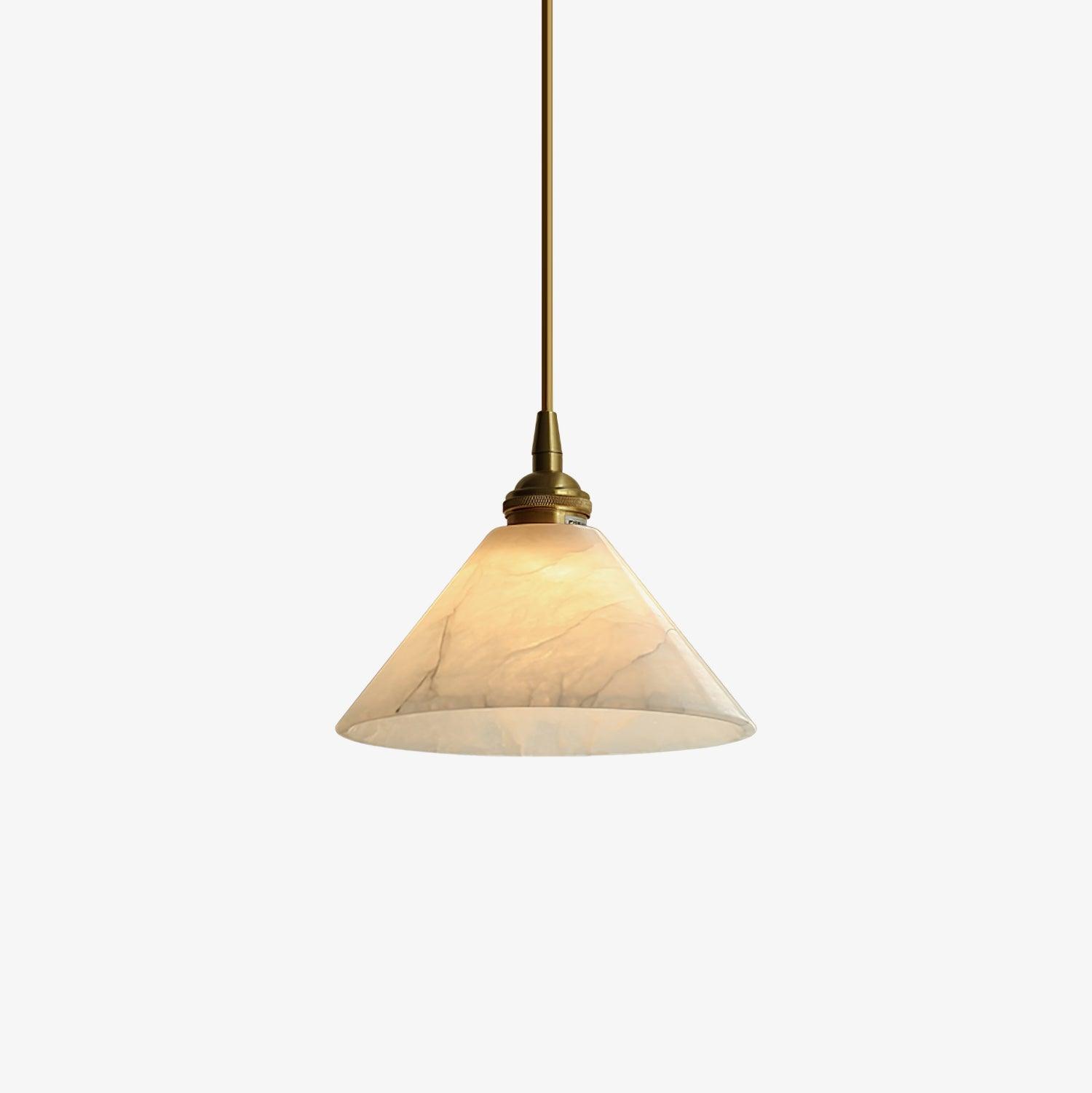 Conical Brass Pendant Lamp - Lumpaz