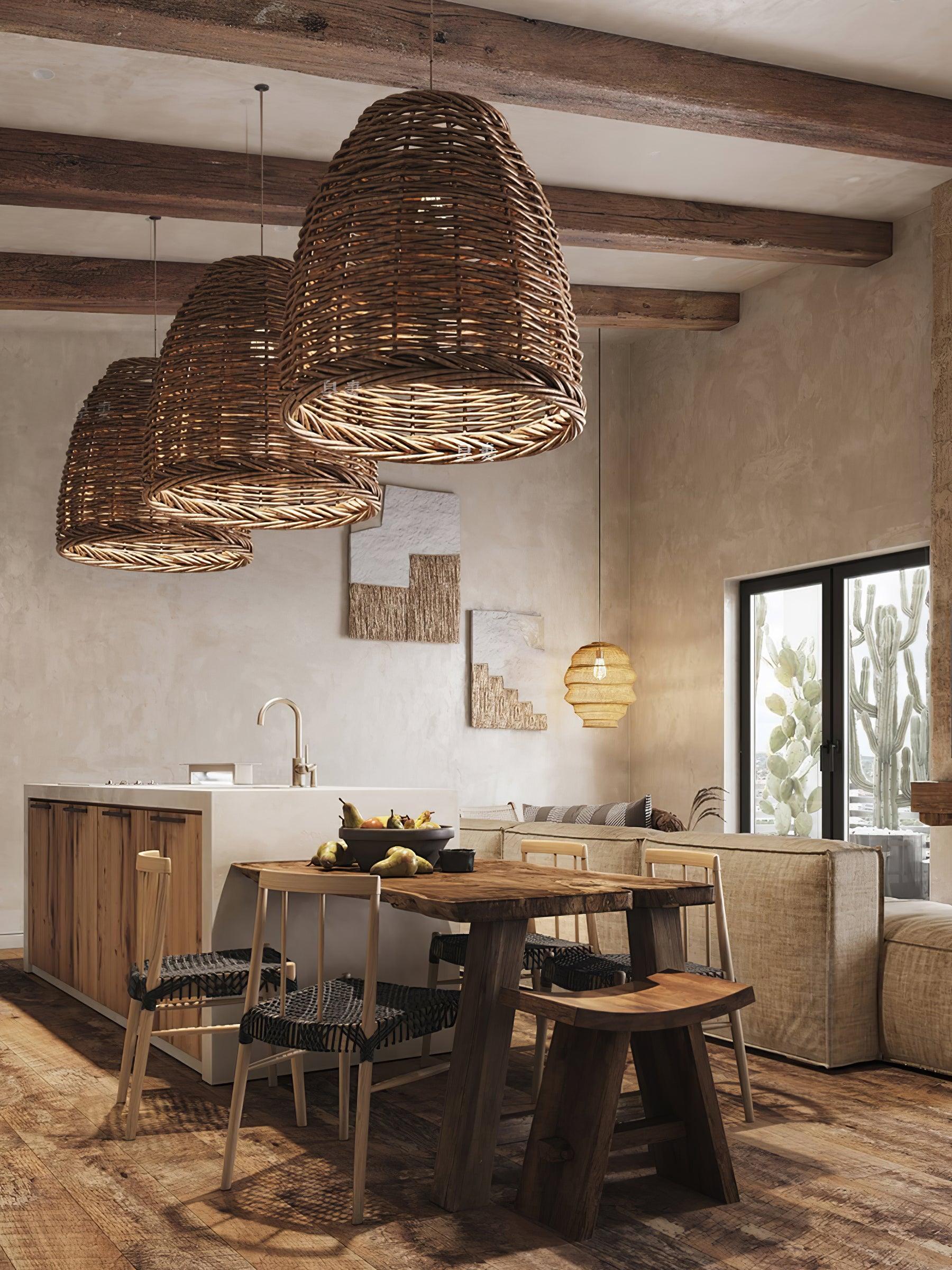 Hues Wicker Pendant Lamp - Lumpaz
