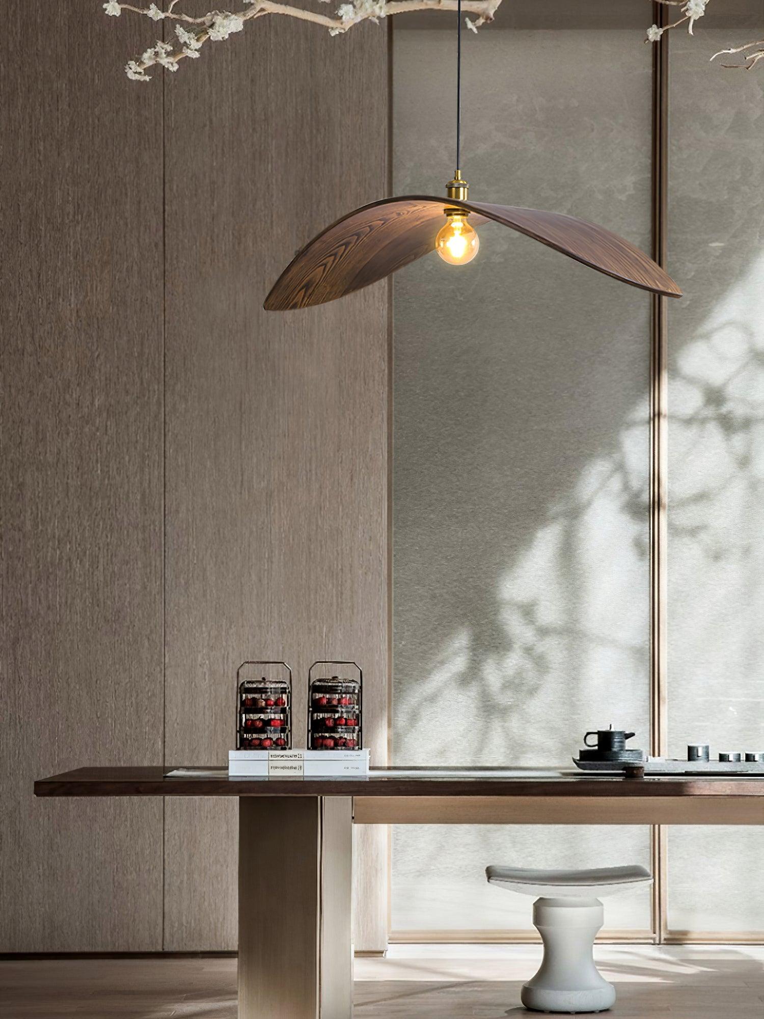 Curve Wooden Pendant Lamp - Lumpaz