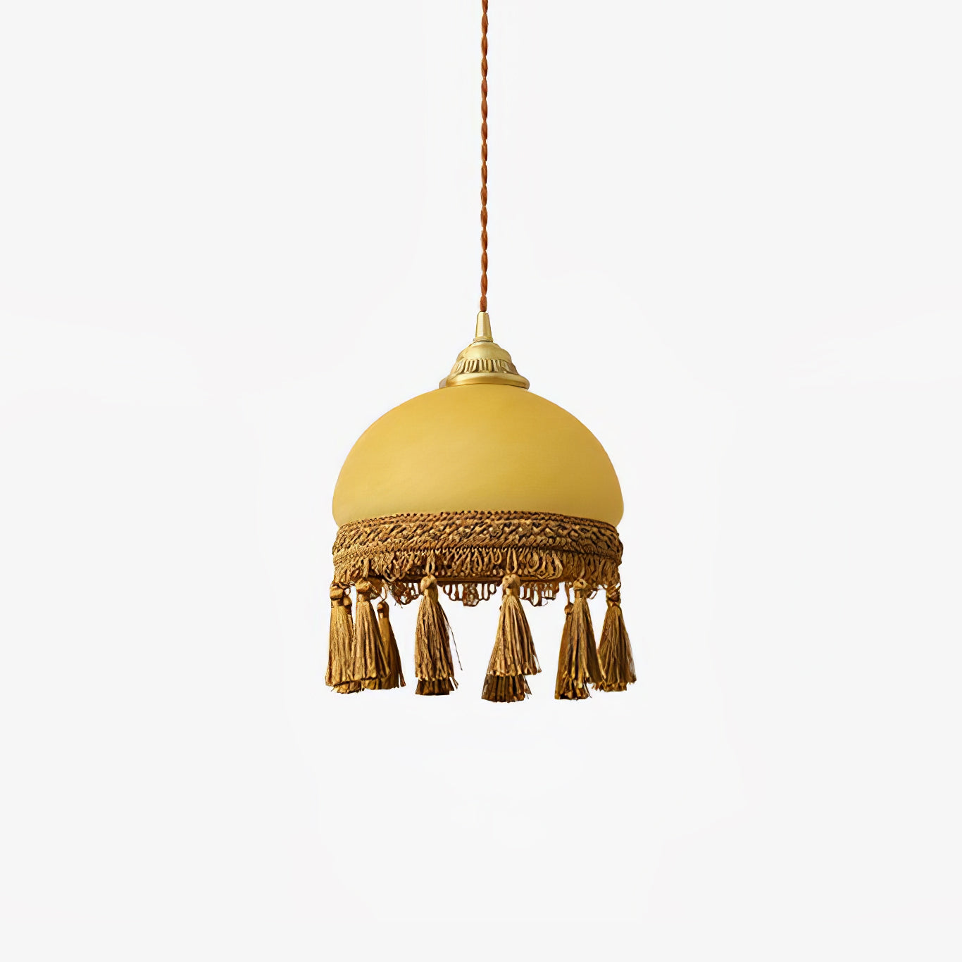 French Tassels Brass Pendant Light - Lumpaz