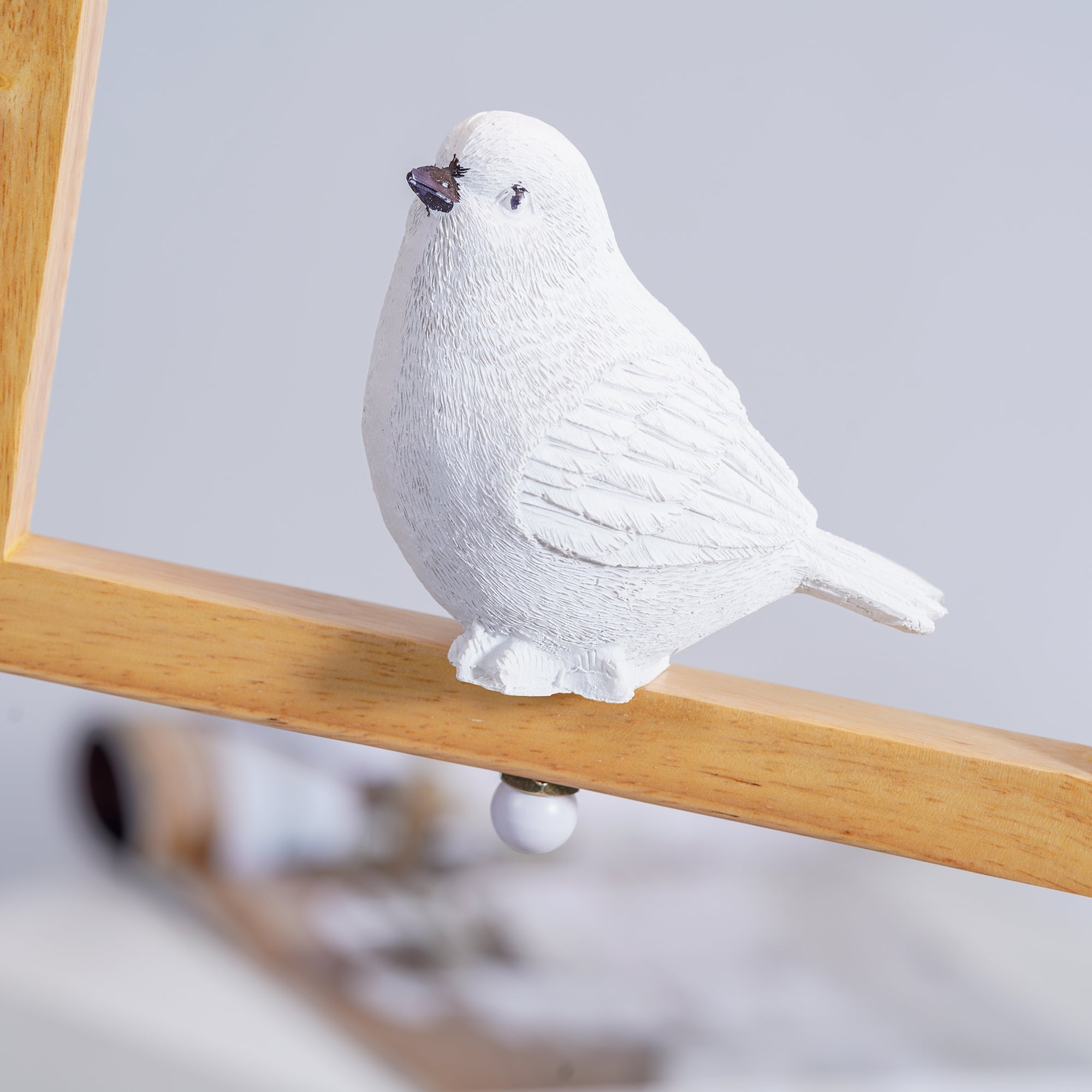 Wood Bird Resin Pendant Light - Lumpaz