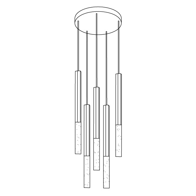 Shine Vertical Plumage Suspension - Lumpaz