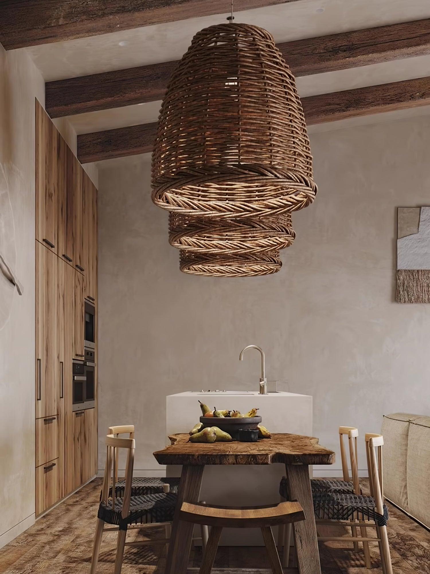 Hues Wicker Pendant Lamp - Lumpaz