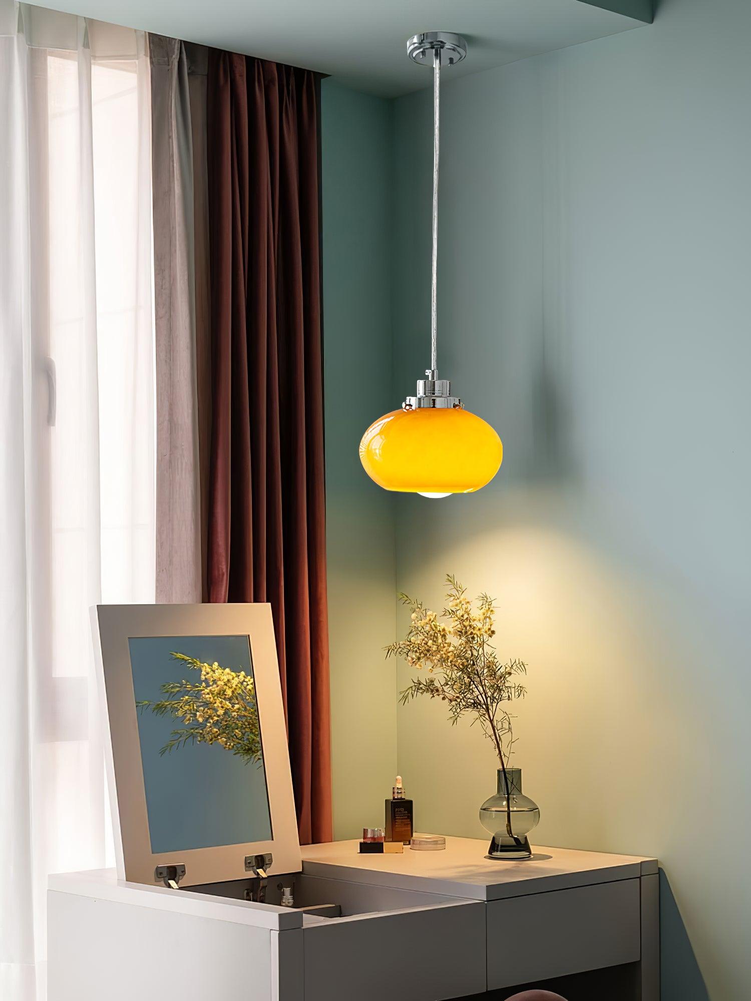 Oval Persimmon Pendant Light - Lumpaz