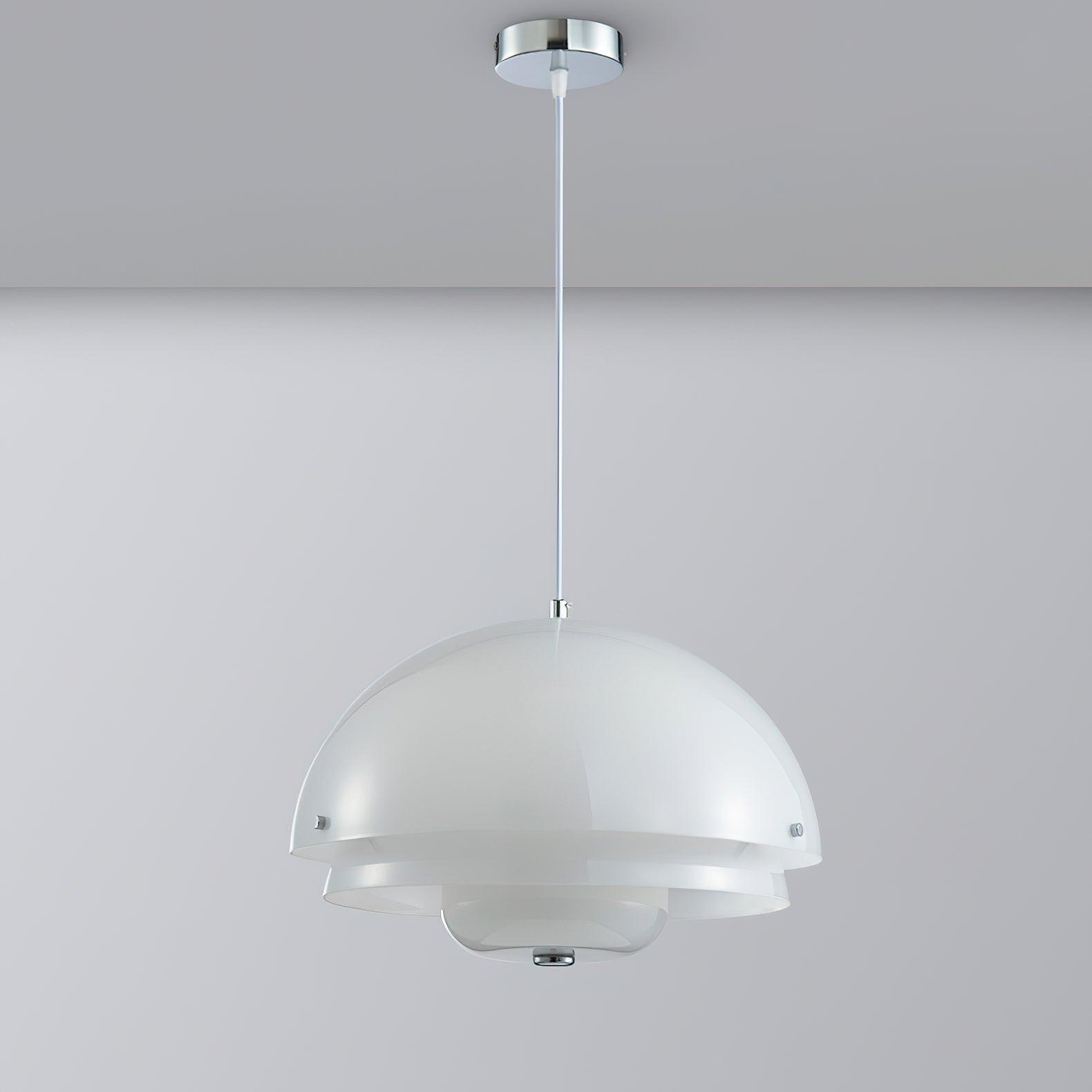 Milk White Layer Pendant Lamp - Lumpaz