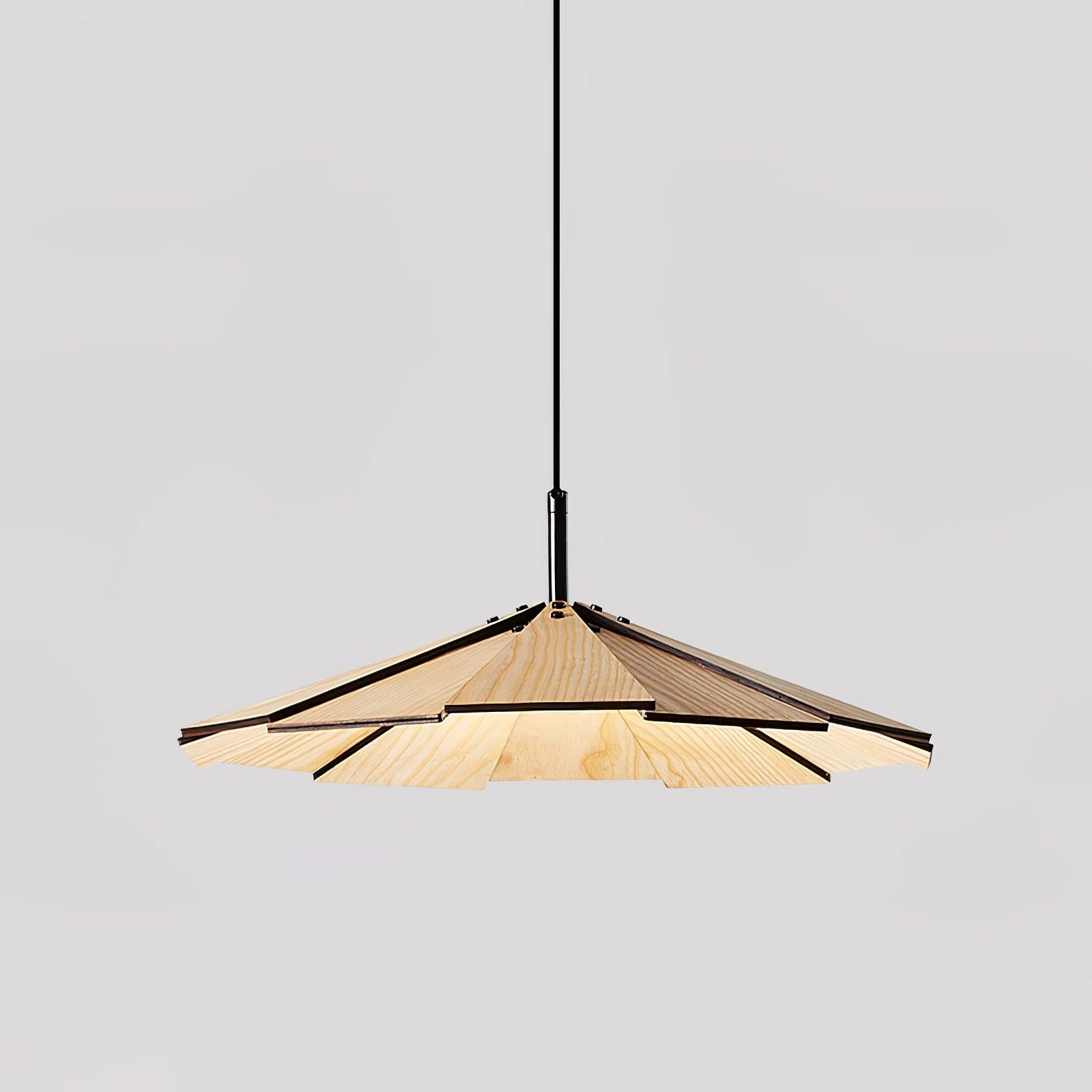 Umbrella Wooden Pendant Light - Lumpaz