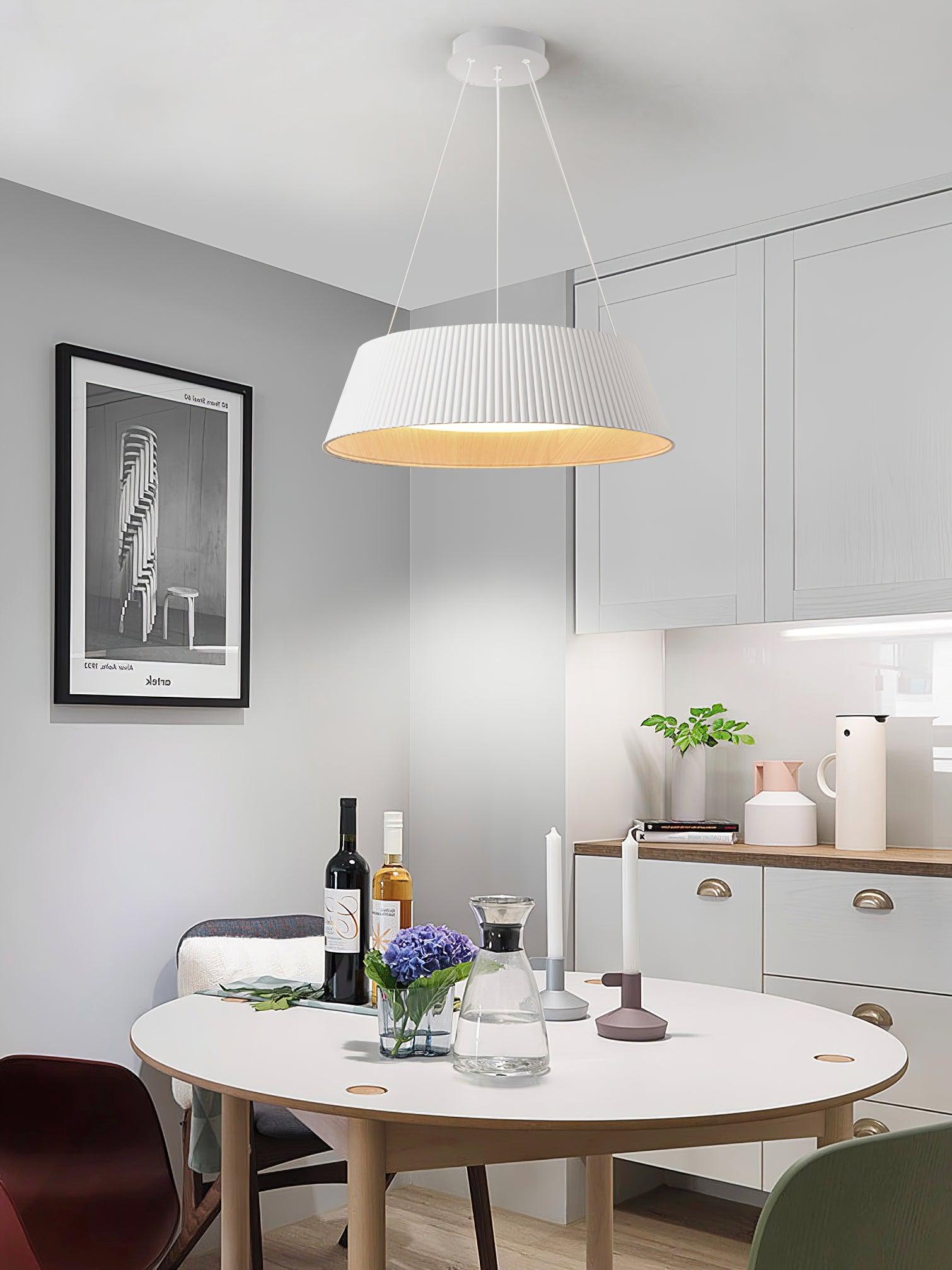 Modern Ribbed Pendant Light - Lumpaz