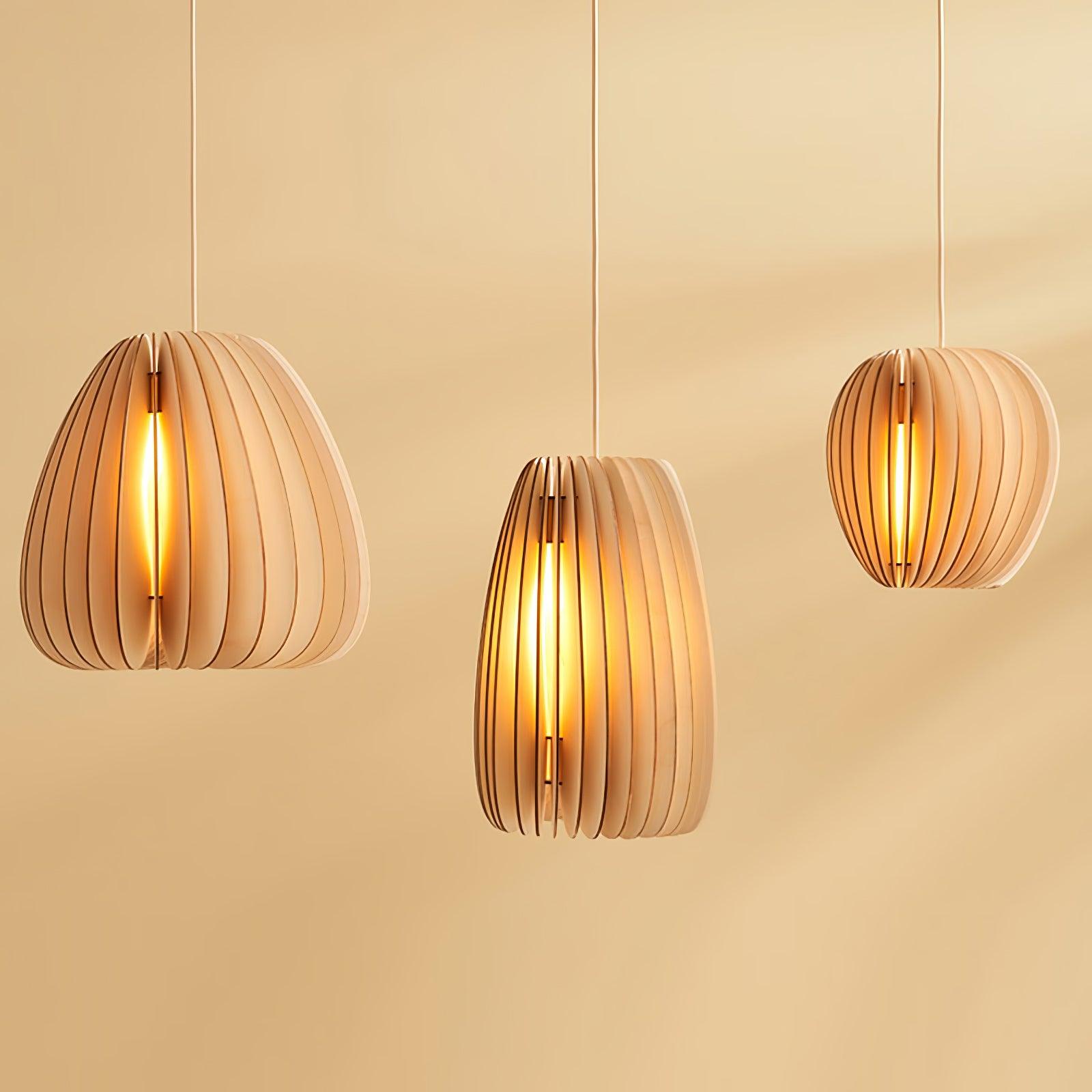 Wooden Orb Pendant Lamp - Lumpaz