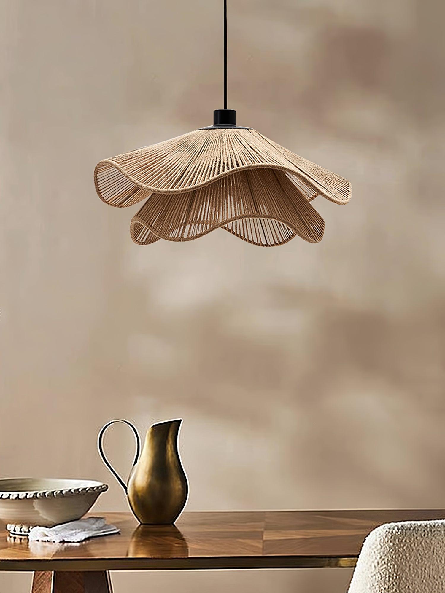 Handmade Straw Hat Pendant Lamp - Lumpaz