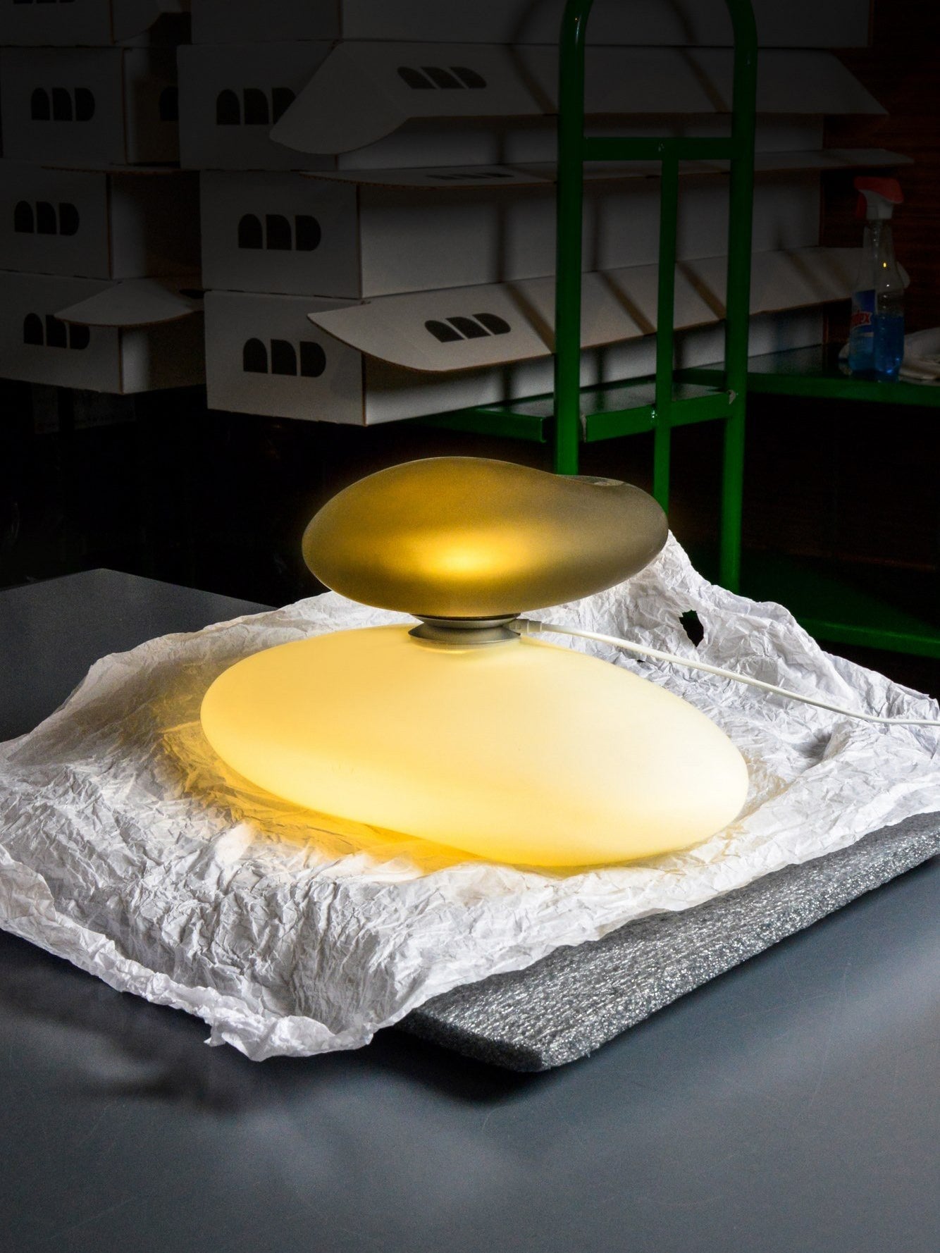 Translucent Frosted Glass Pendant Light - Lumpaz