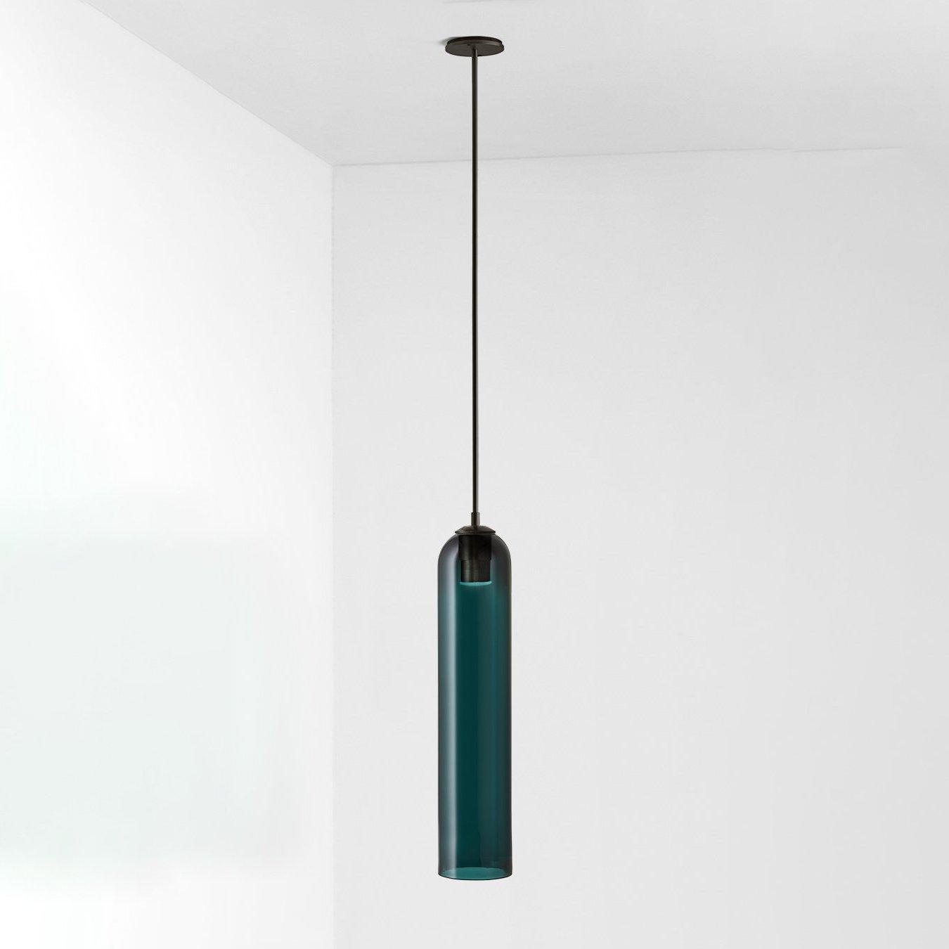 Long Tube Glass Pendant Light - Lumpaz
