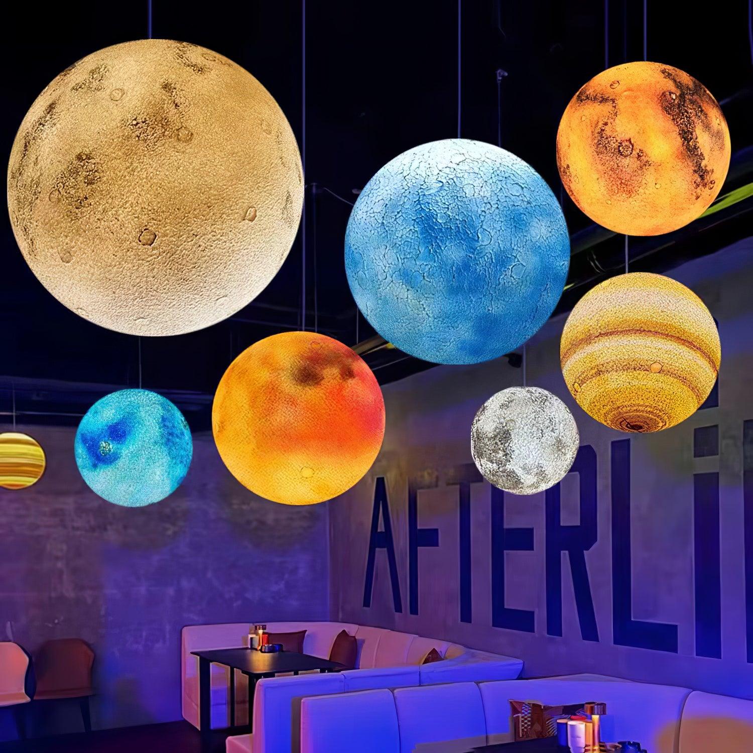 3D Planet Ball Pendant Lamp - Lumpaz