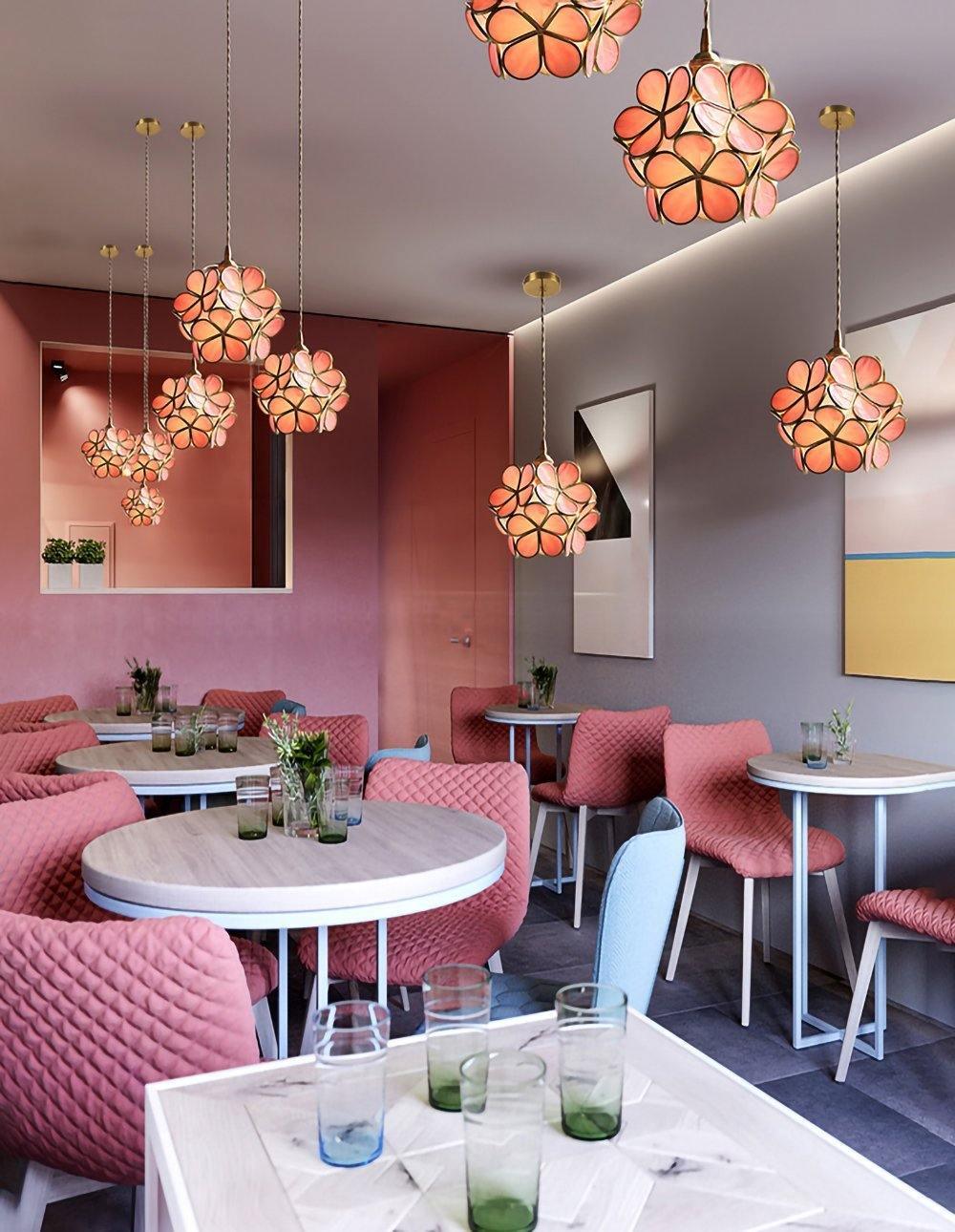 Glass Petal Pendant Light - Lumpaz