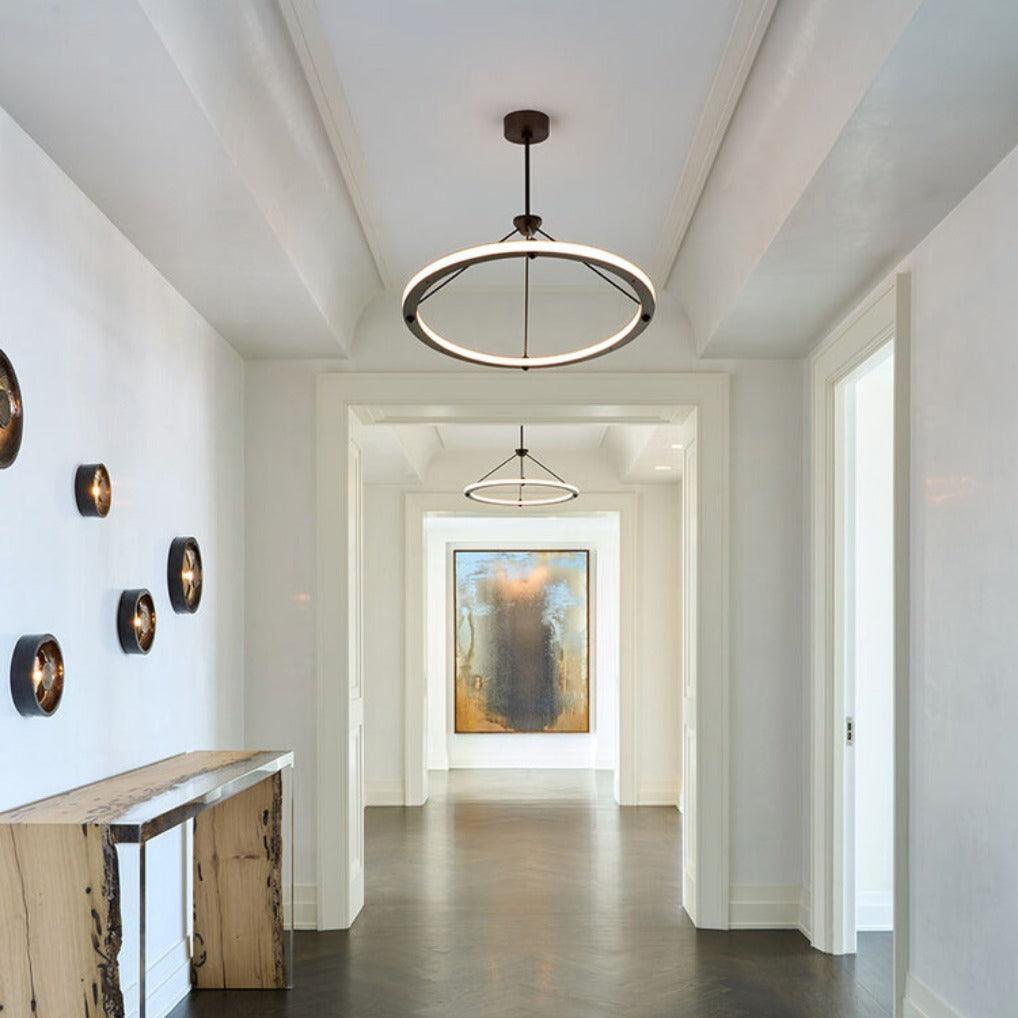 Cascading Ring Circle Pendant Lamp - Lumpaz