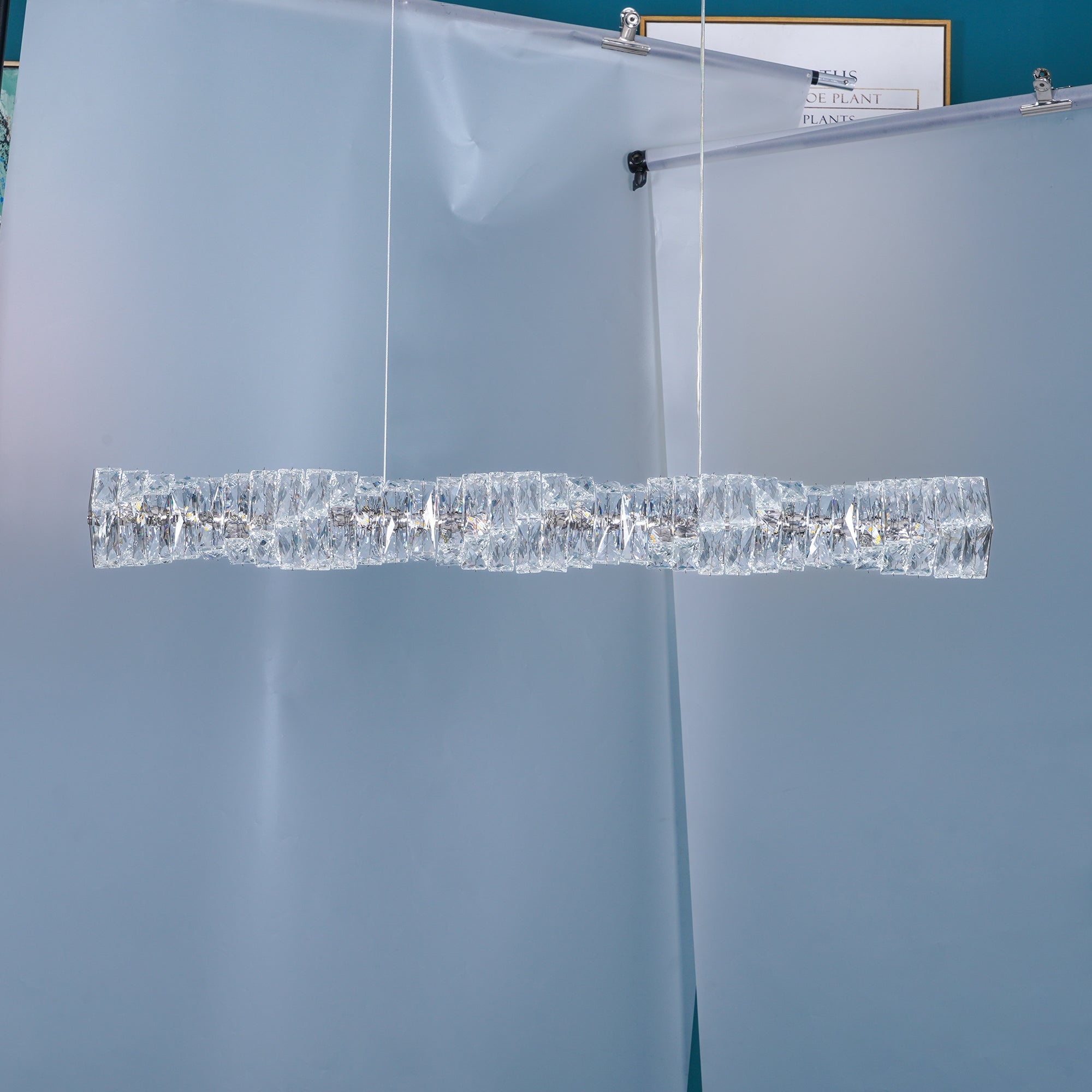 Long Crystal Pendant Lamp - Lumpaz