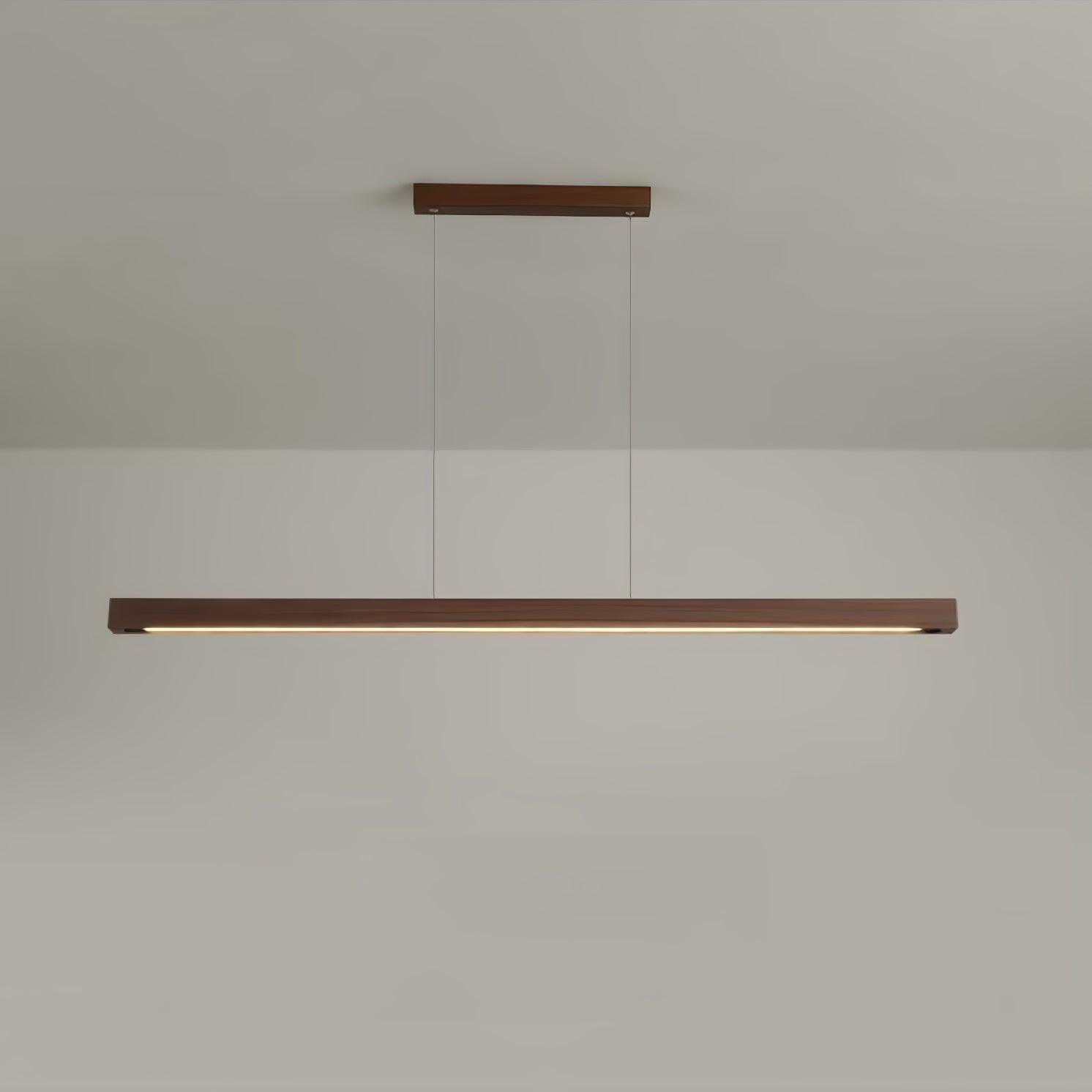 Linear Wooden Pendant Light - Lumpaz