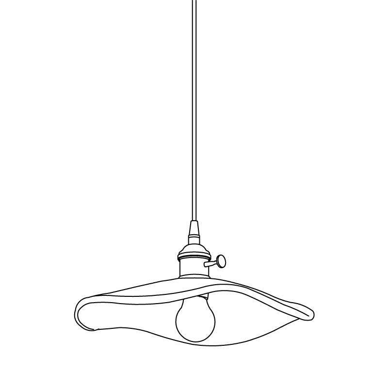 Flower Petal Glass Pendant Light - Lumpaz