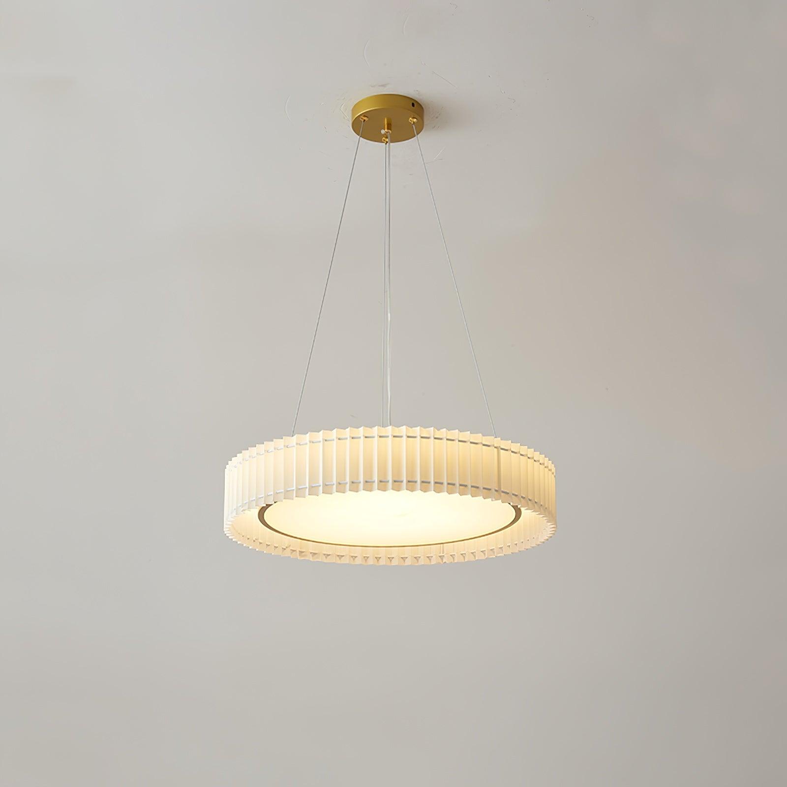 Round Pleated Pendant Lamp - Lumpaz