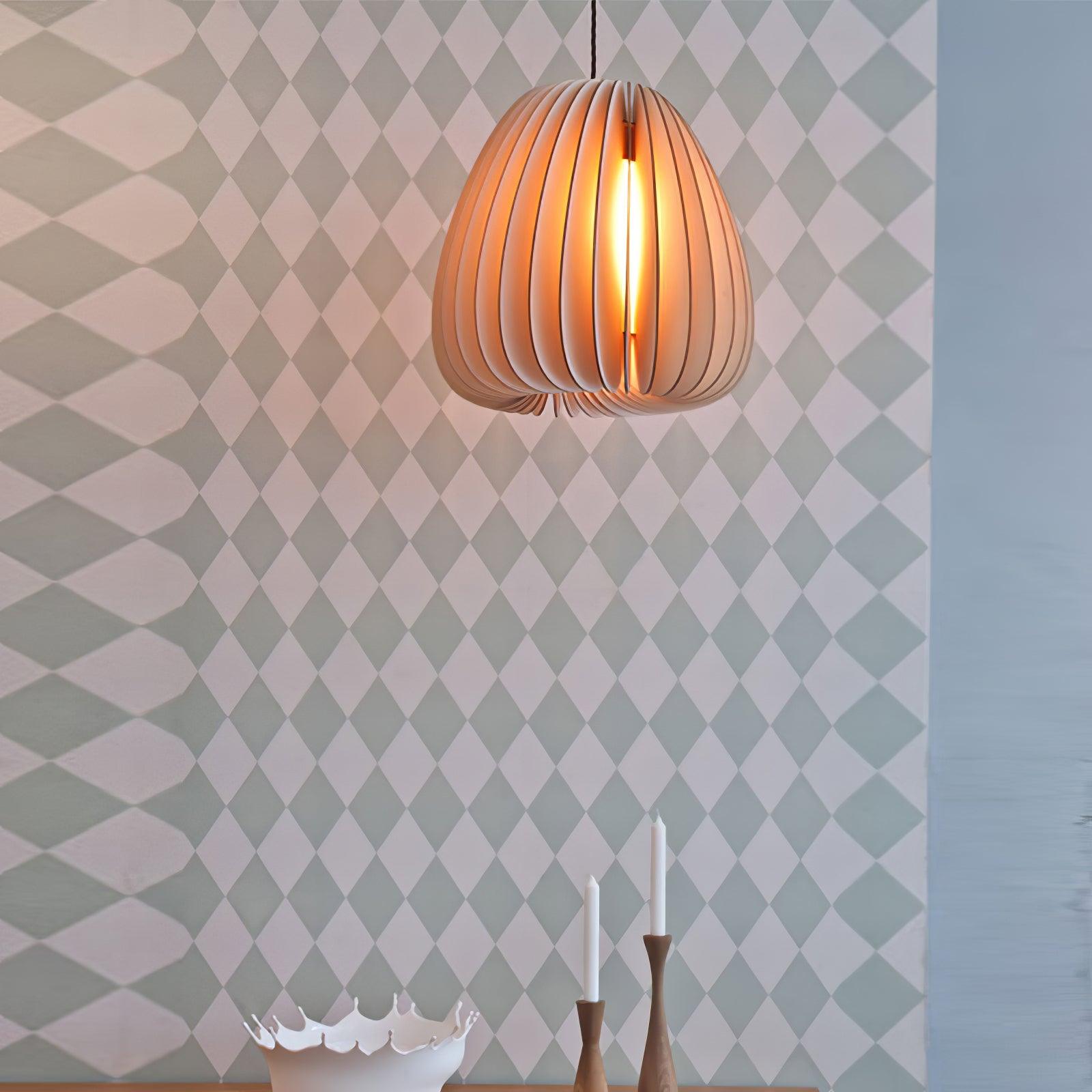 Wooden Orb Pendant Lamp - Lumpaz
