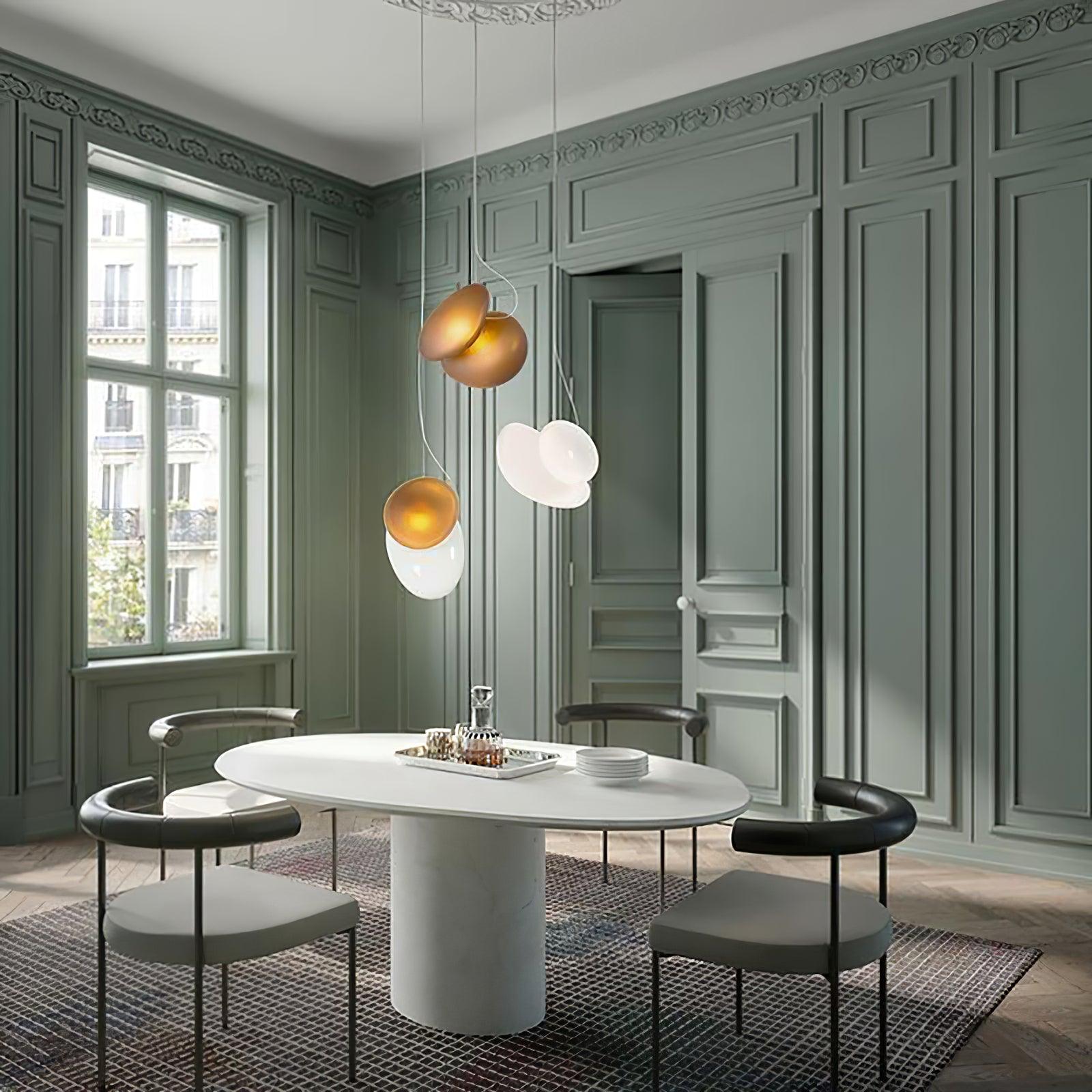 Translucent Frosted Glass Pendant Light - Lumpaz