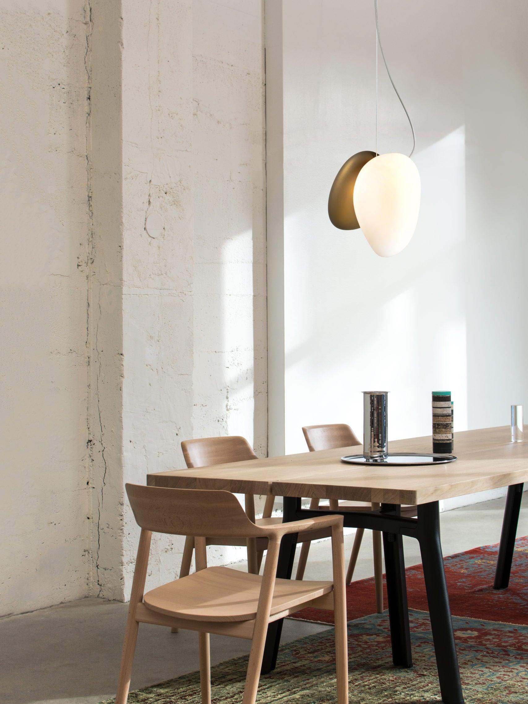Translucent Frosted Glass Pendant Light - Lumpaz
