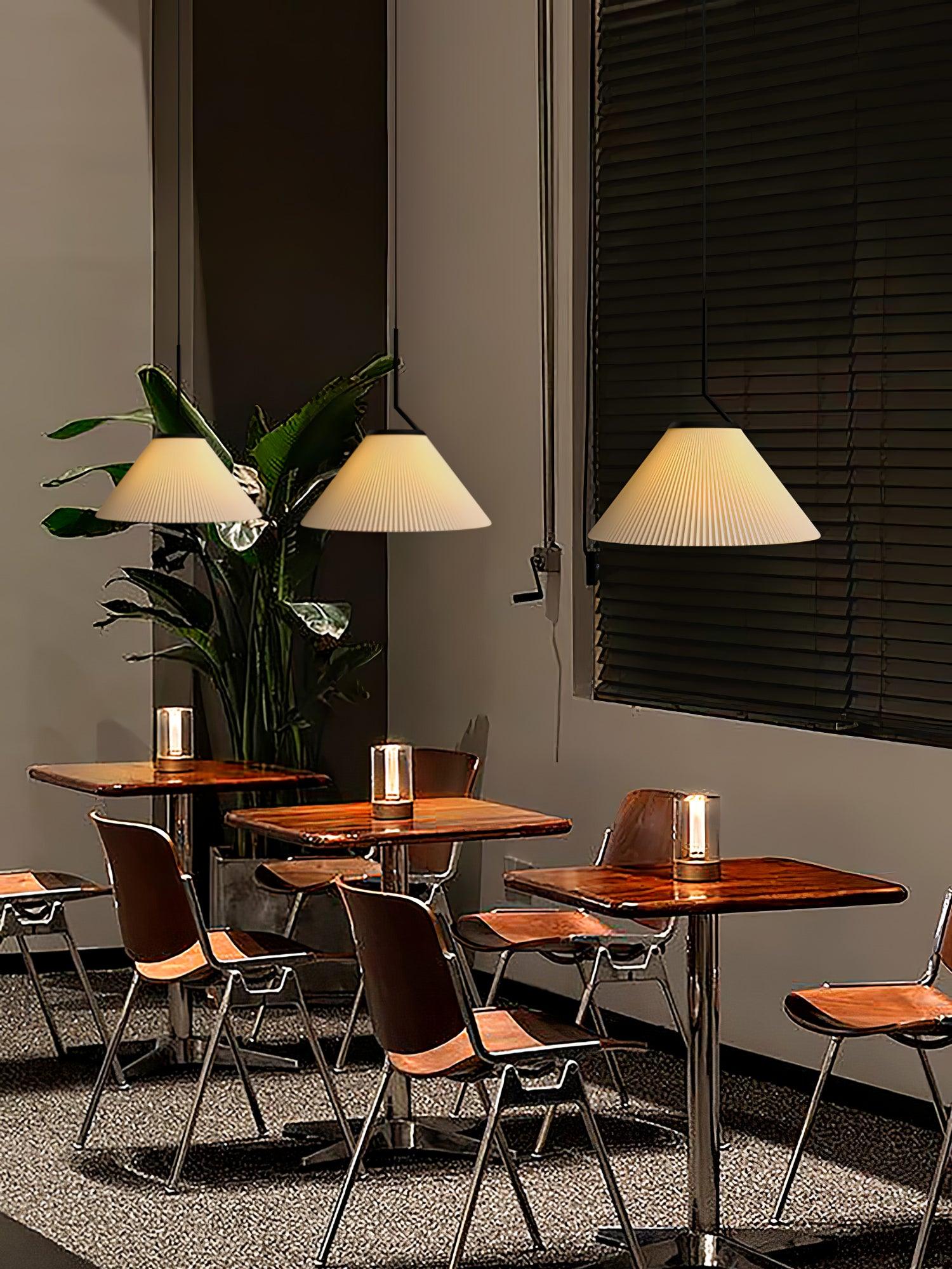 Pleated Skirt Pendant Light - Lumpaz