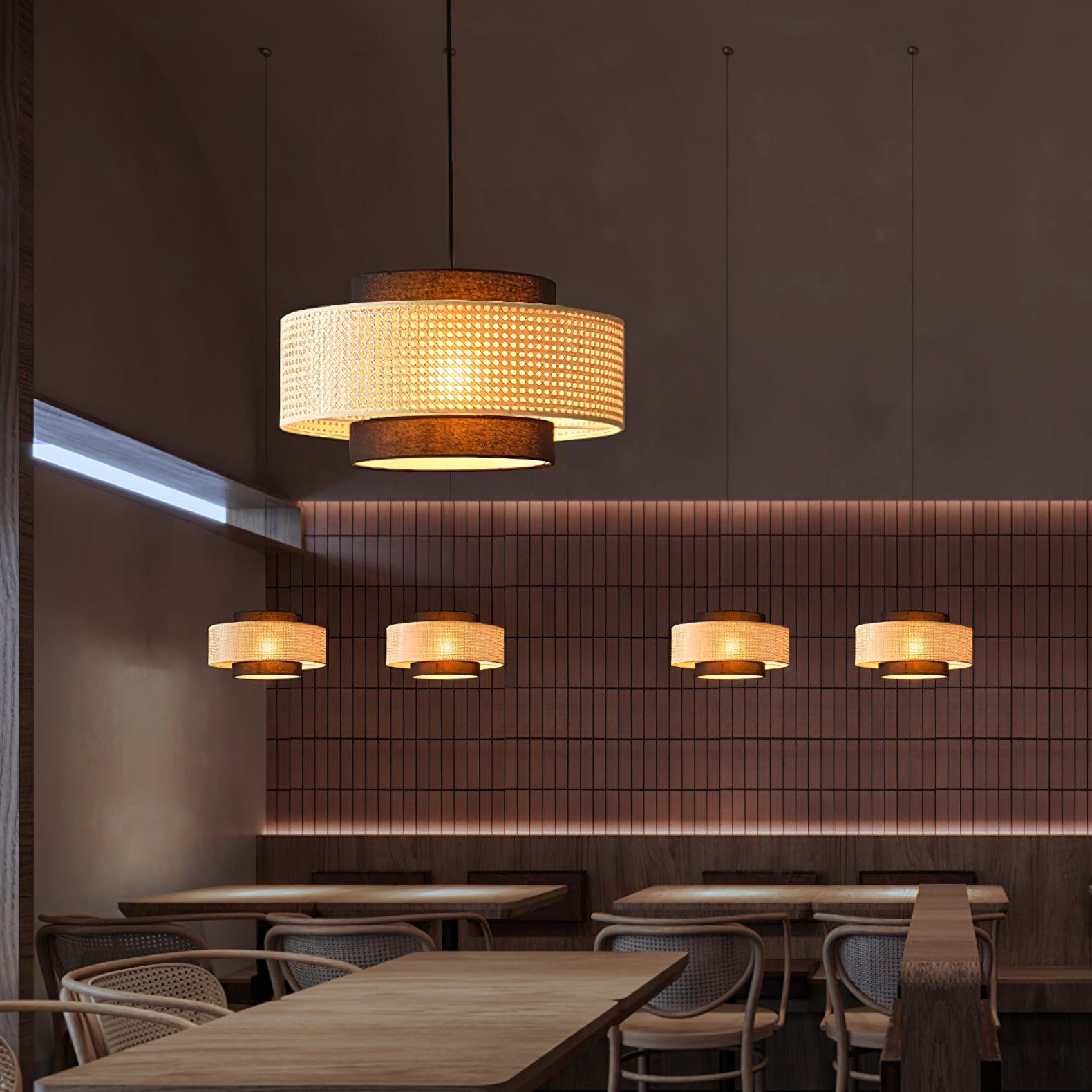Drum Shade Pendant Light - Lumpaz