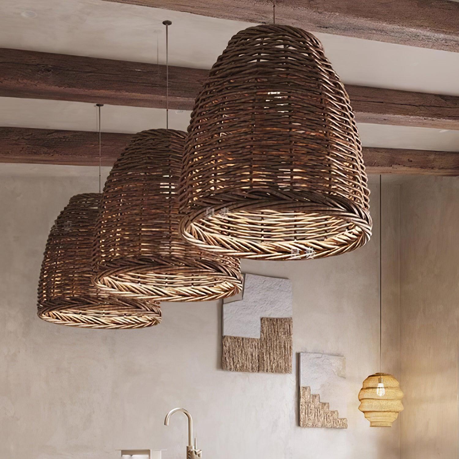 Hues Wicker Pendant Lamp - Lumpaz